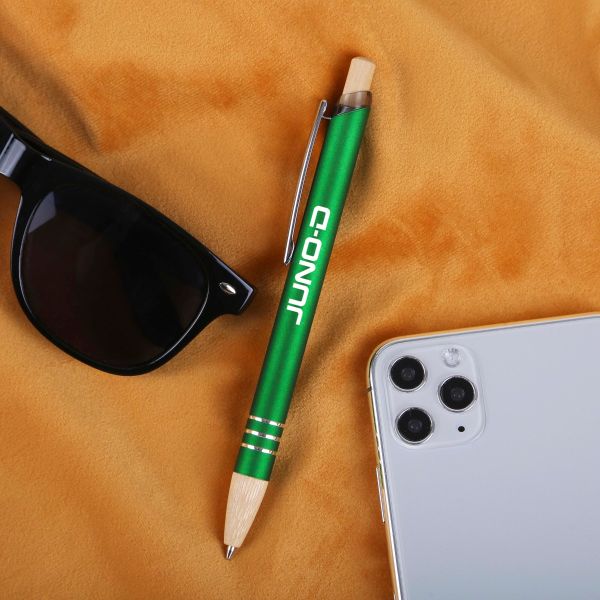 Picture of Venosa Velvet-Touch Aluminum Pen w/Bamboo Accents