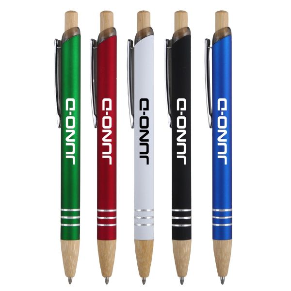 Picture of Venosa Velvet-Touch Aluminum Pen w/Bamboo Accents