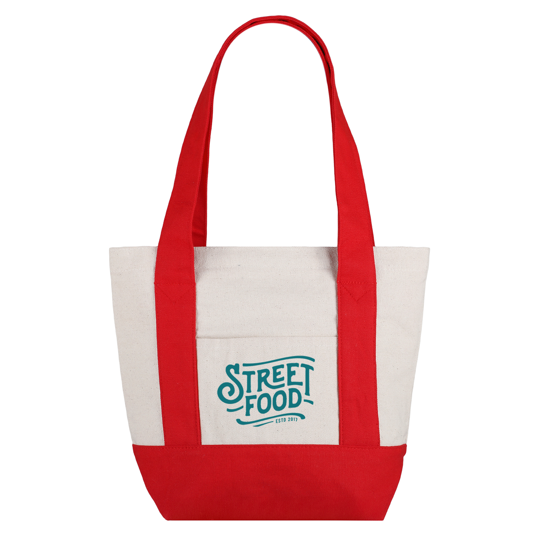 Picture of Small TJ Cotton Canvas Zippered Tote