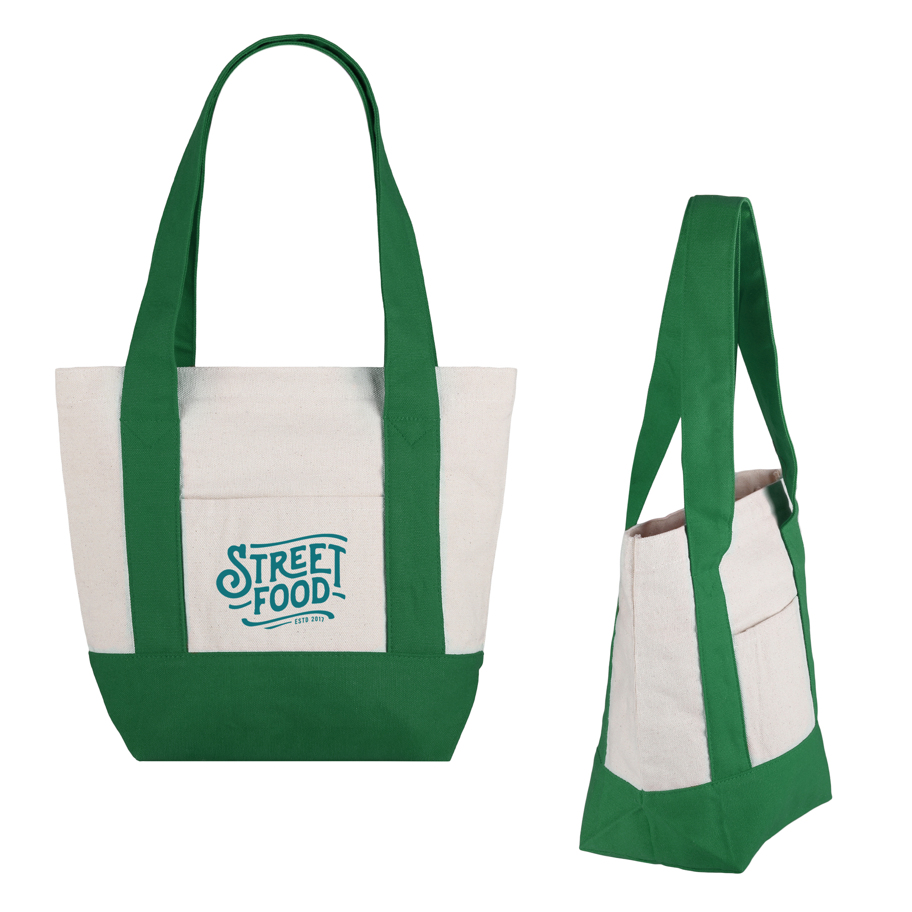 Picture of Small TJ Cotton Canvas Zippered Tote