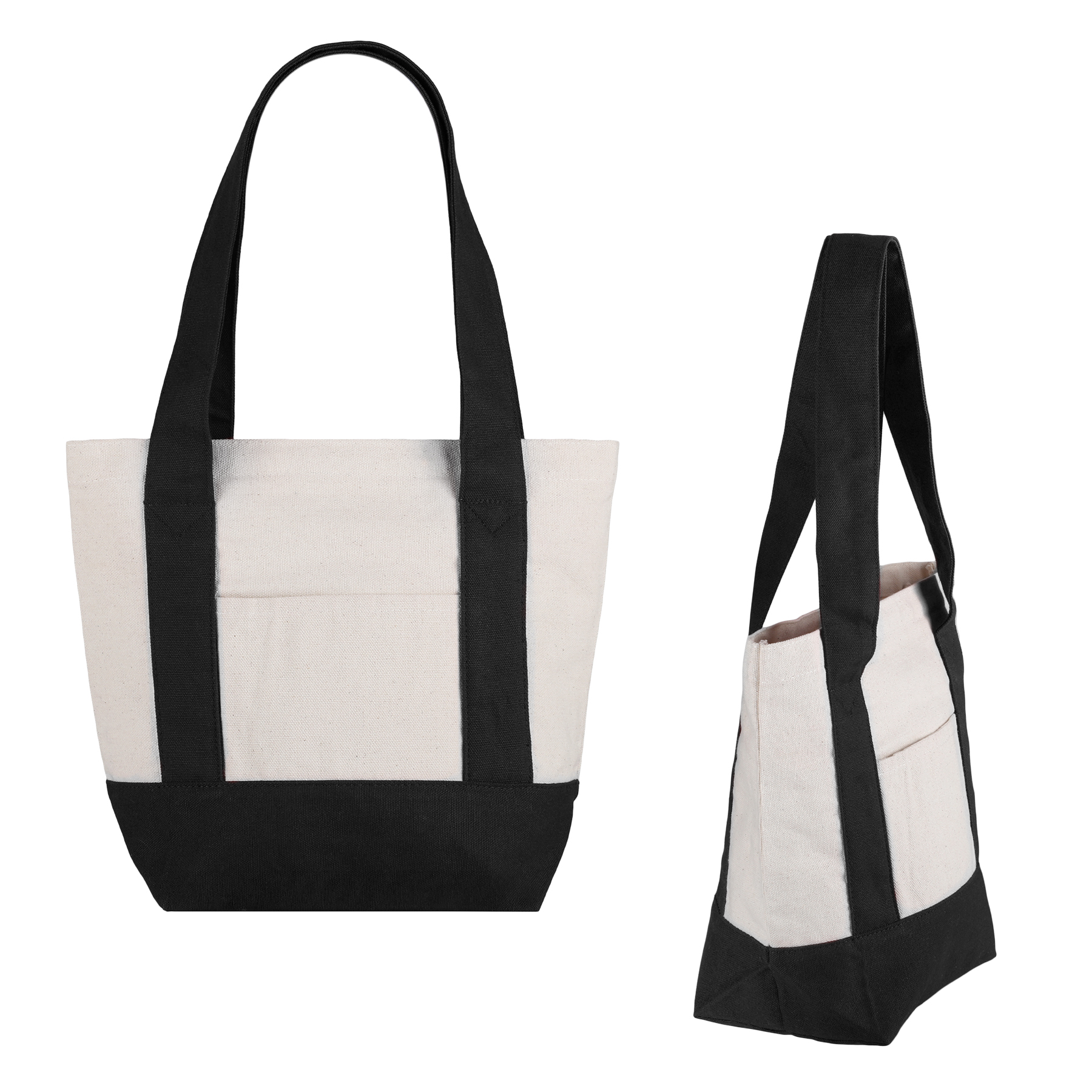 Picture of Small TJ Cotton Canvas Zippered Tote
