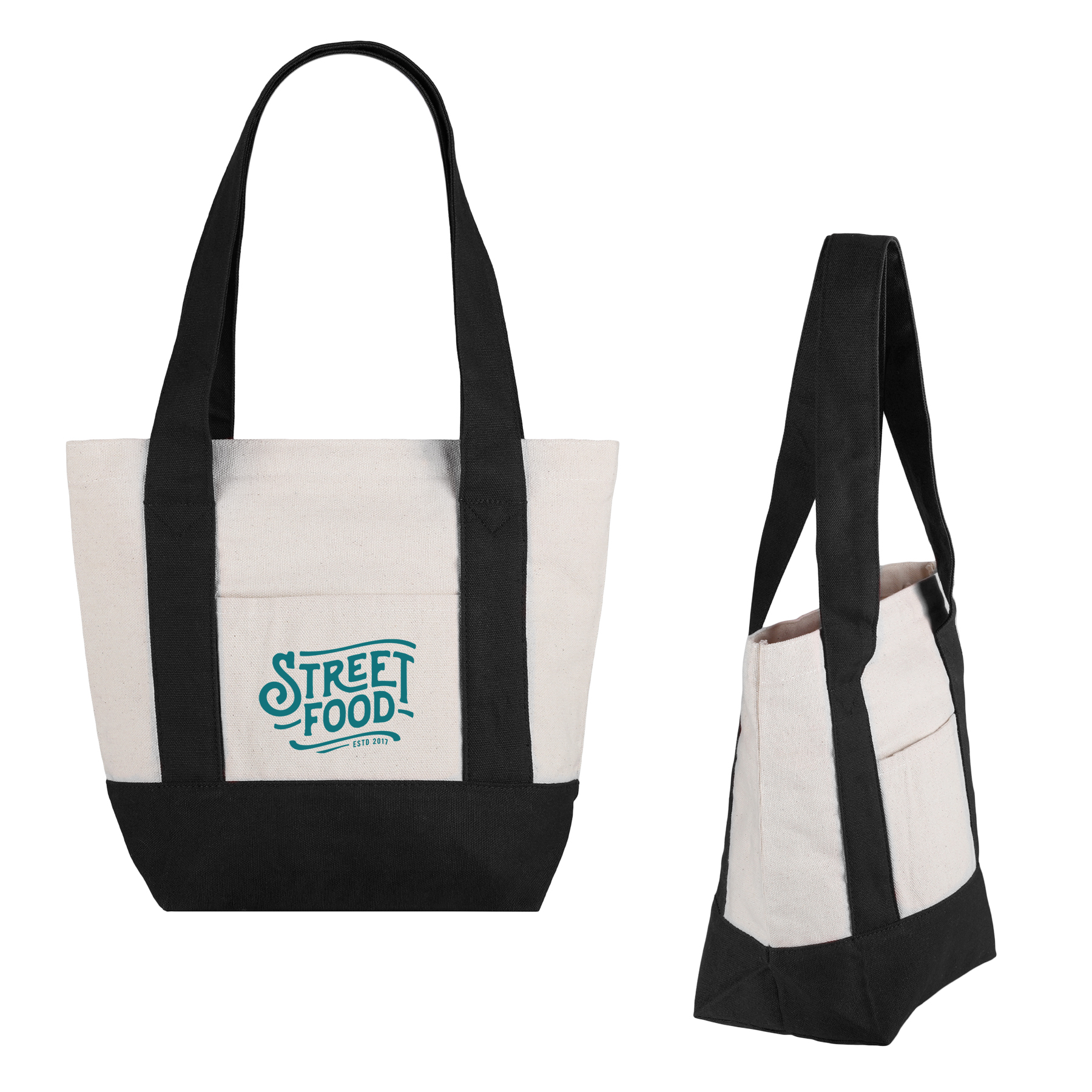 Picture of Small TJ Cotton Canvas Zippered Tote