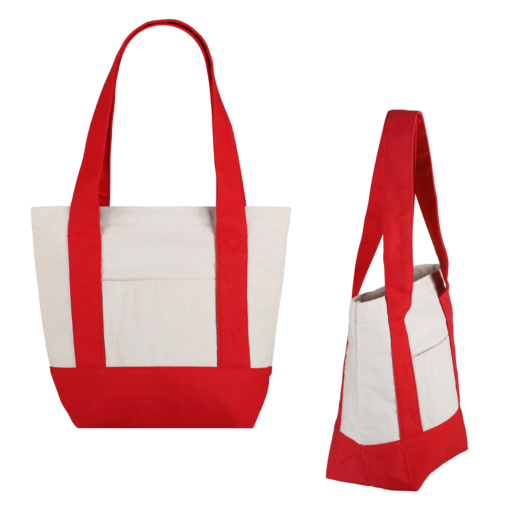 Picture of Small TJ Cotton Canvas Zippered Tote
