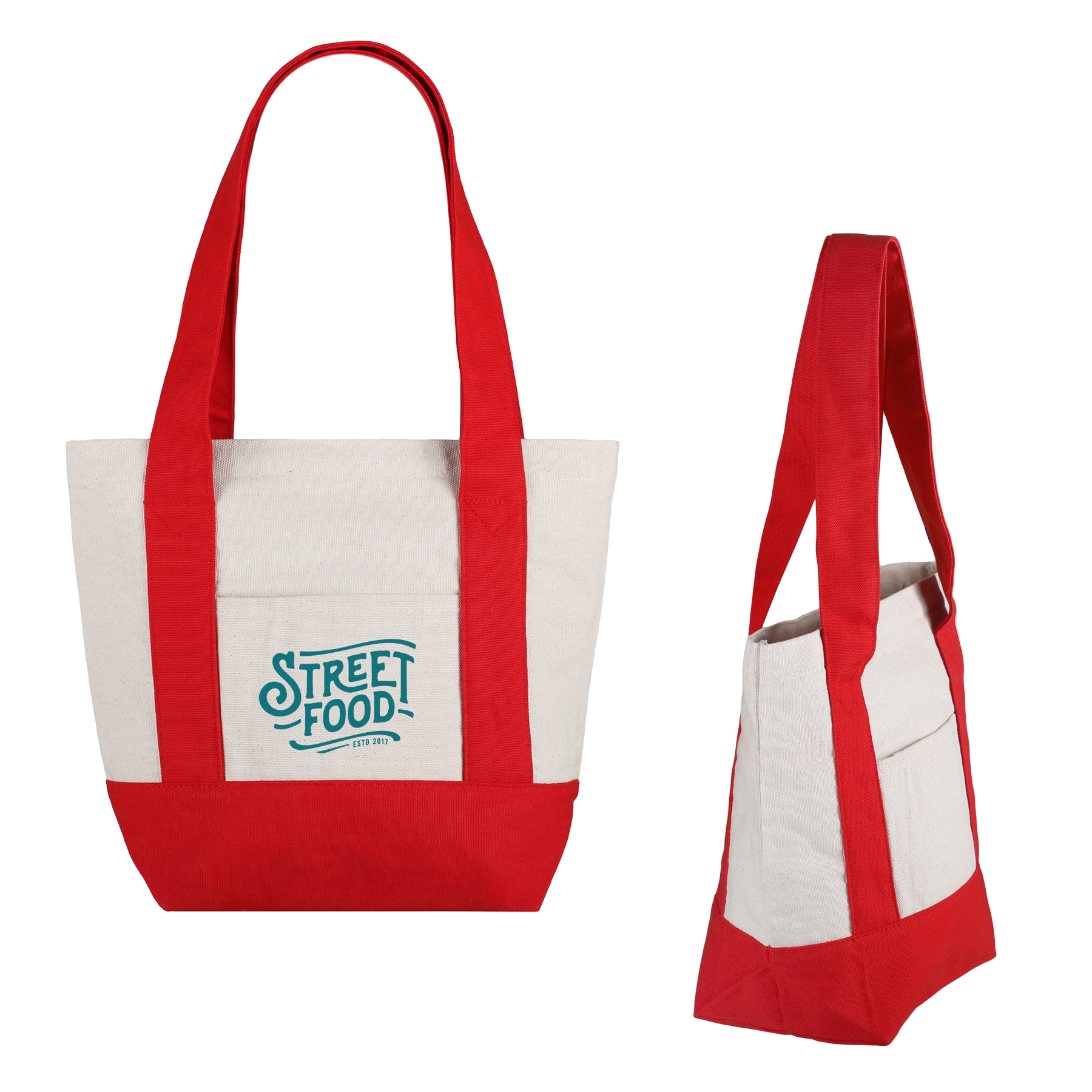 Picture of Small TJ Cotton Canvas Zippered Tote