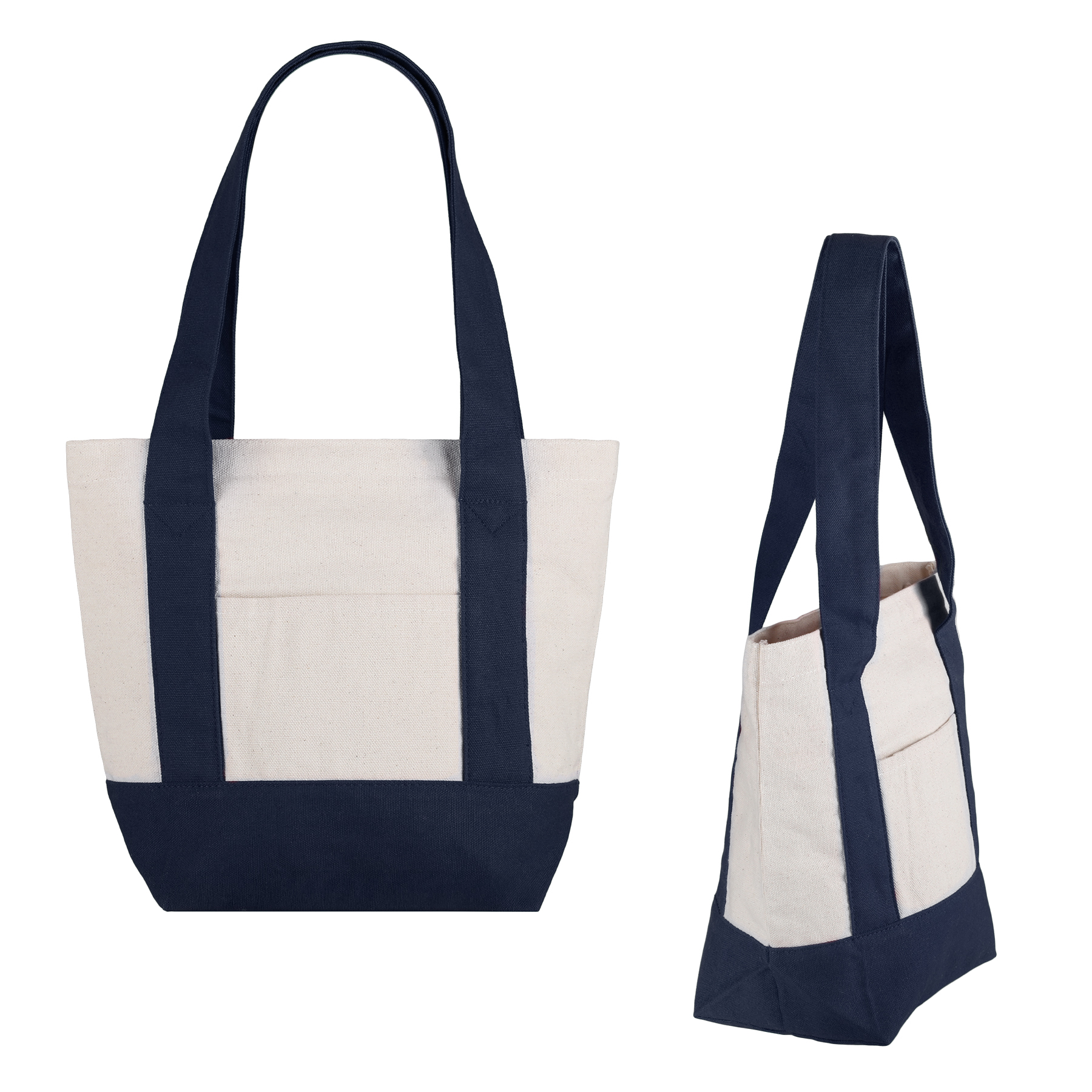 Picture of Small TJ Cotton Canvas Zippered Tote