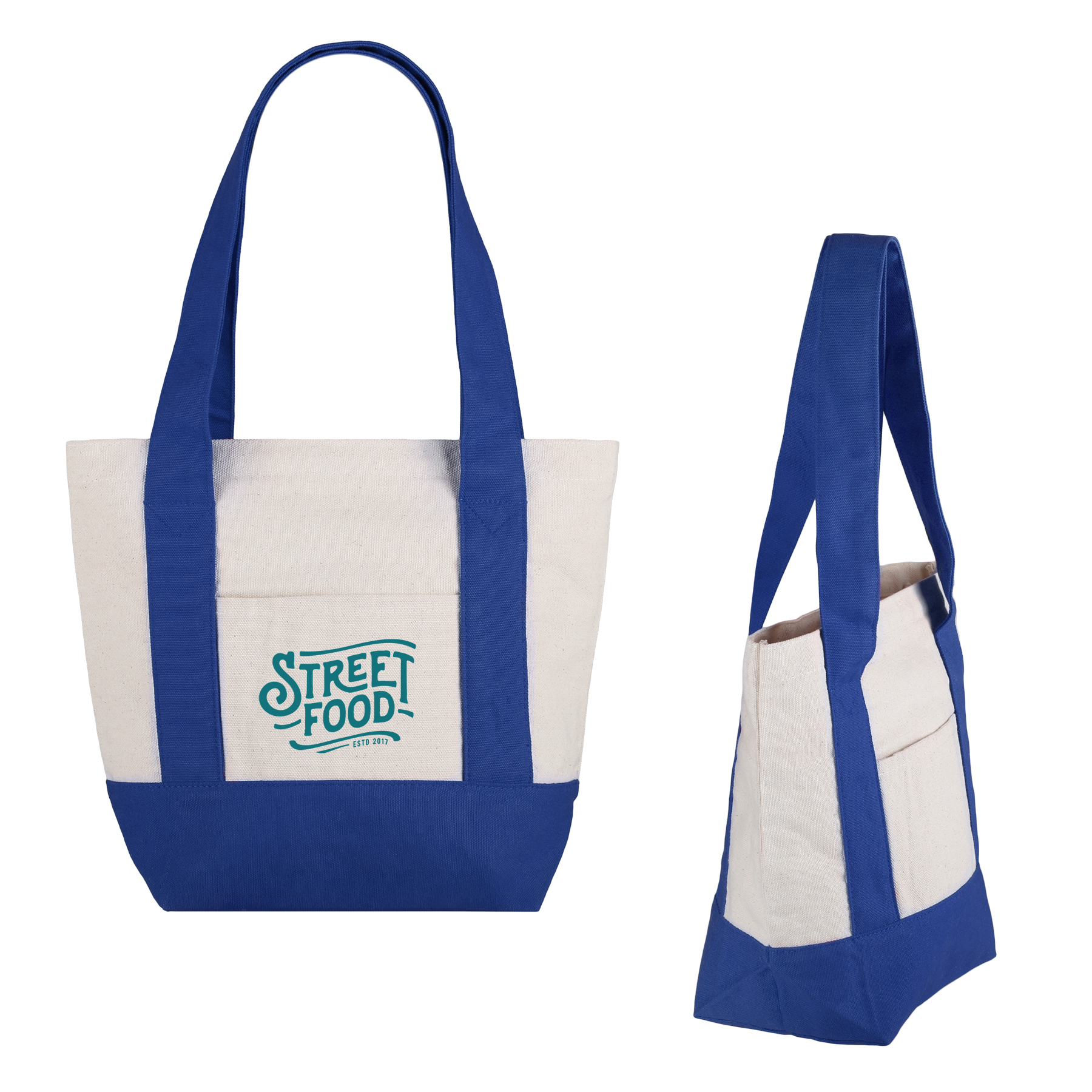 Picture of Small TJ Cotton Canvas Zippered Tote