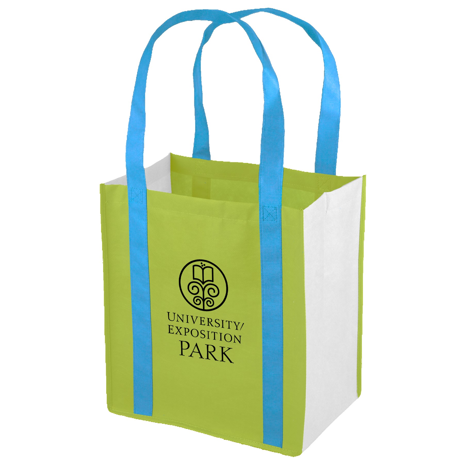 Picture of Color Combination Non-Woven Grocery Tote Bag