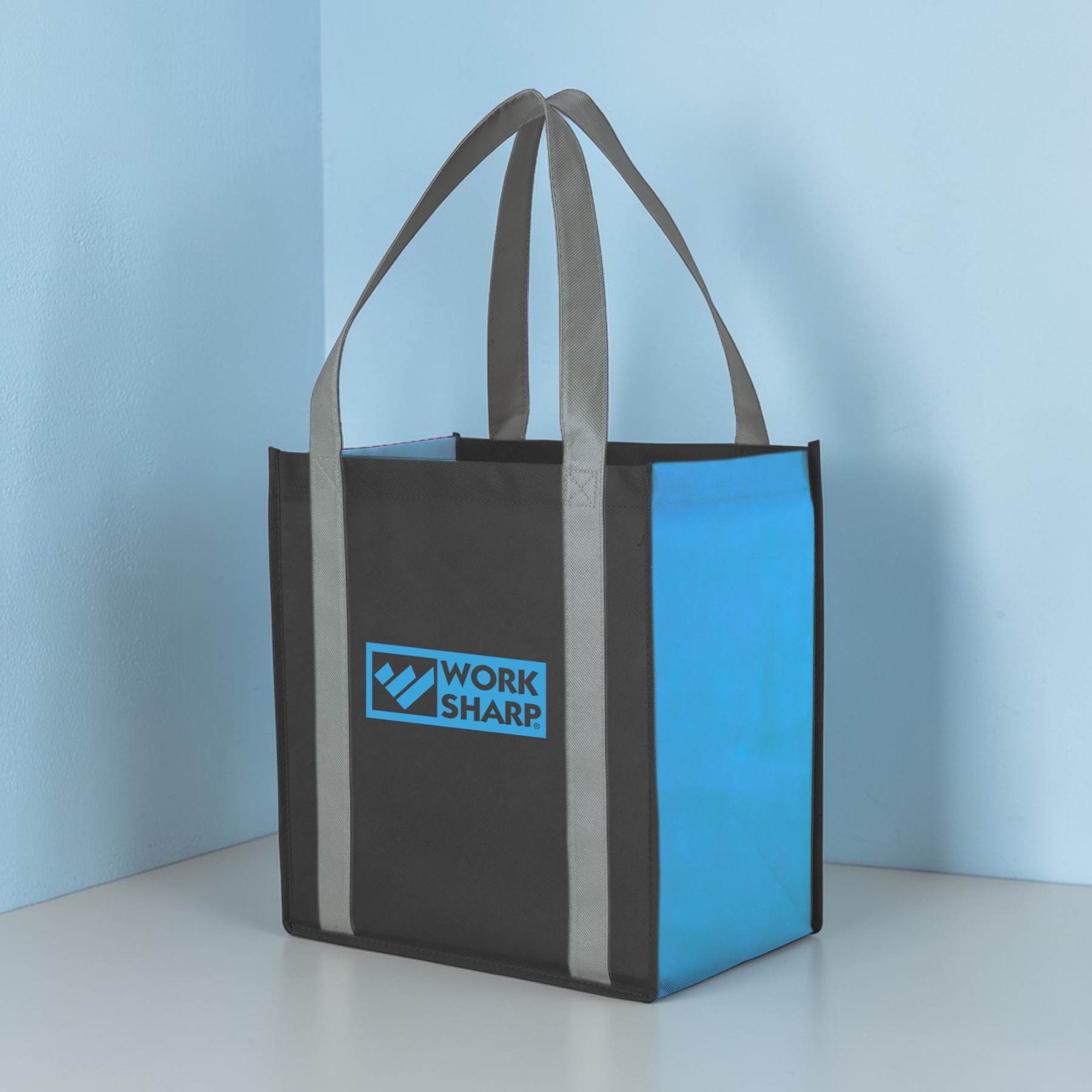 Picture of Color Combination Non-Woven Grocery Tote Bag