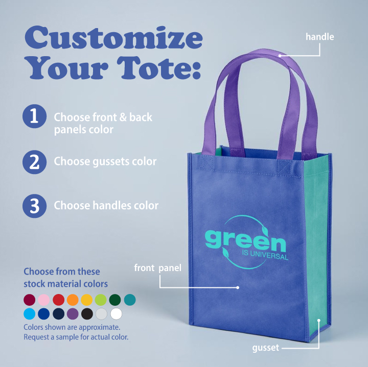 Picture of Color Combination Payson Non-Woven Mini Tote Bag