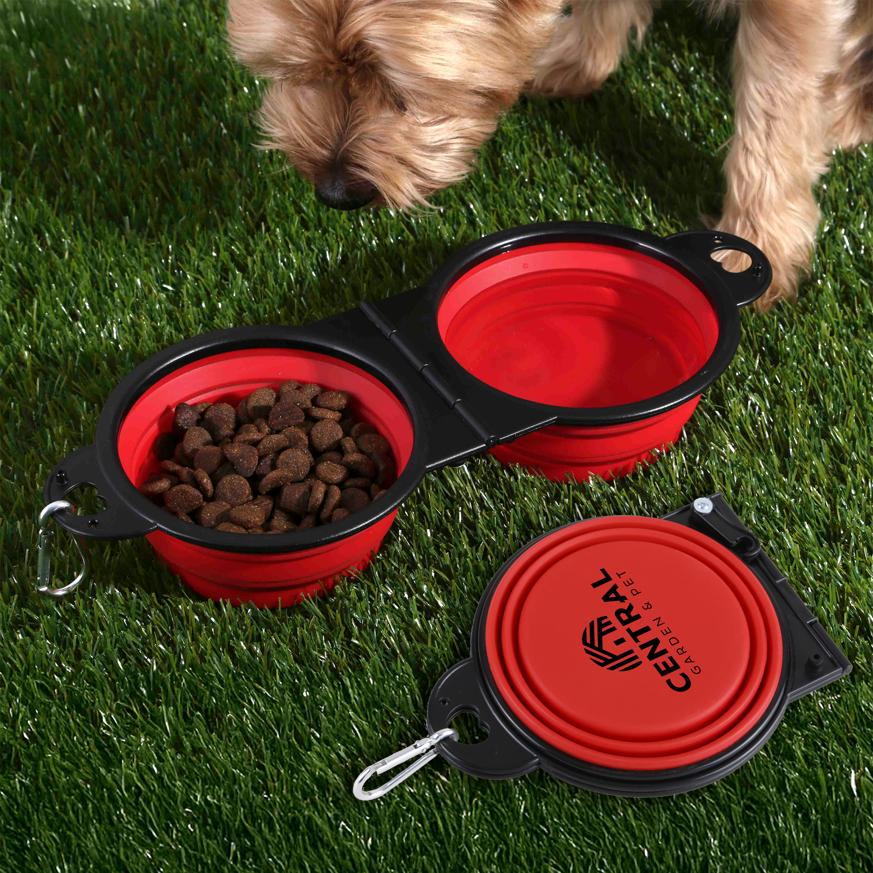 Picture of Dual Collapsible Pet Bowl