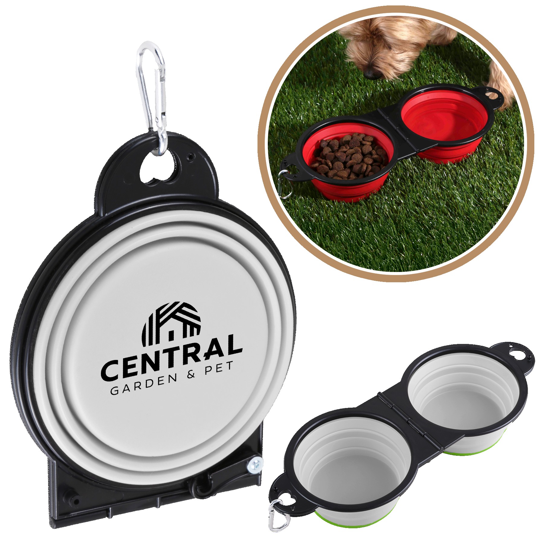 Picture of Dual Collapsible Pet Bowl