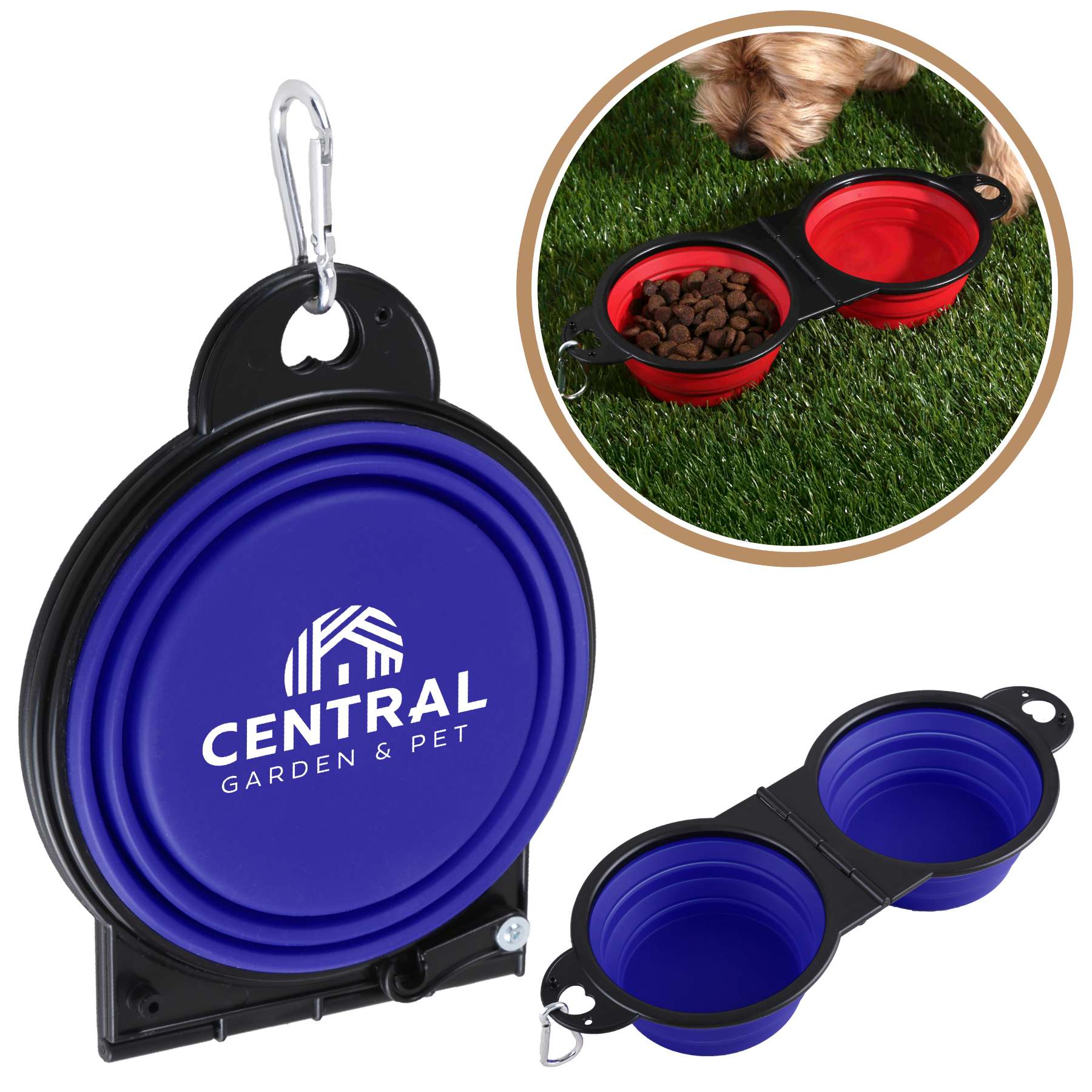Picture of Dual Collapsible Pet Bowl