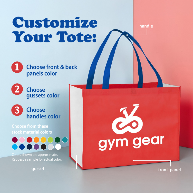 Picture of Color Combination Non-Woven Shopping Tote Bag