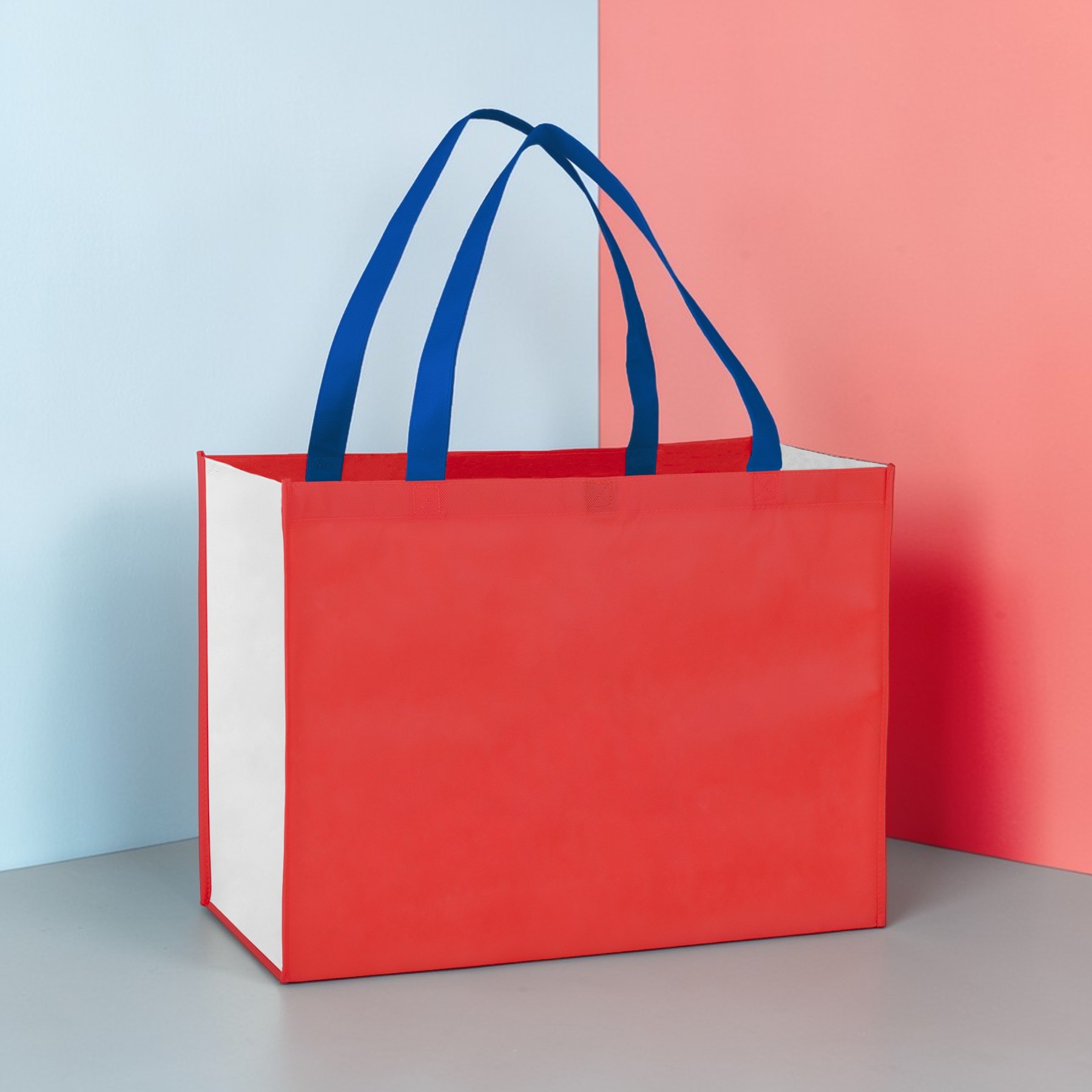 Picture of Color Combination Non-Woven Shopping Tote Bag