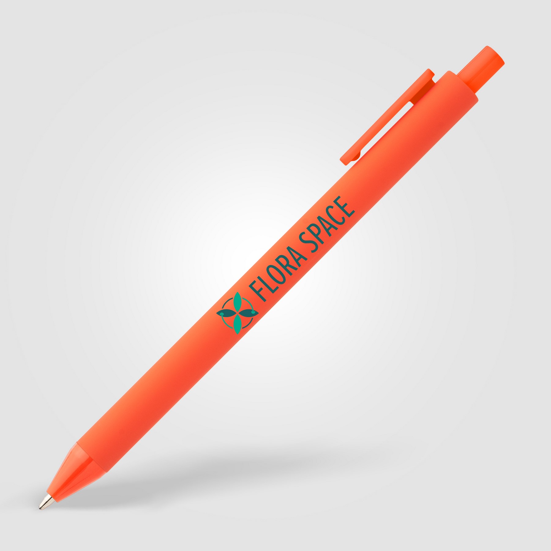 Picture of Bloom Recycled Plastic Retractable Soft Touch Pen