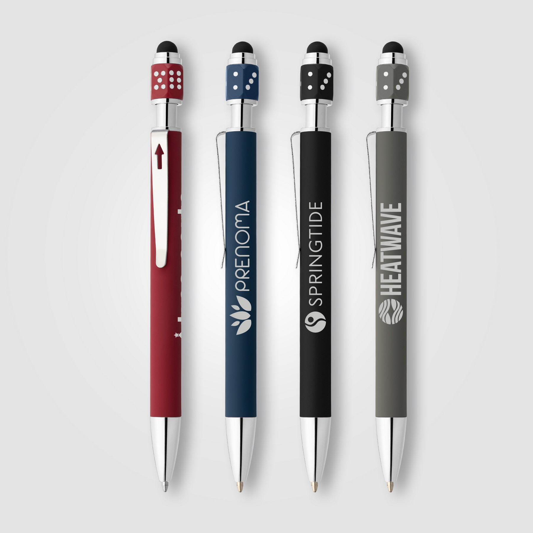 Picture of Ace Recycled Aluminum Hex-Dice Spinner Pen
