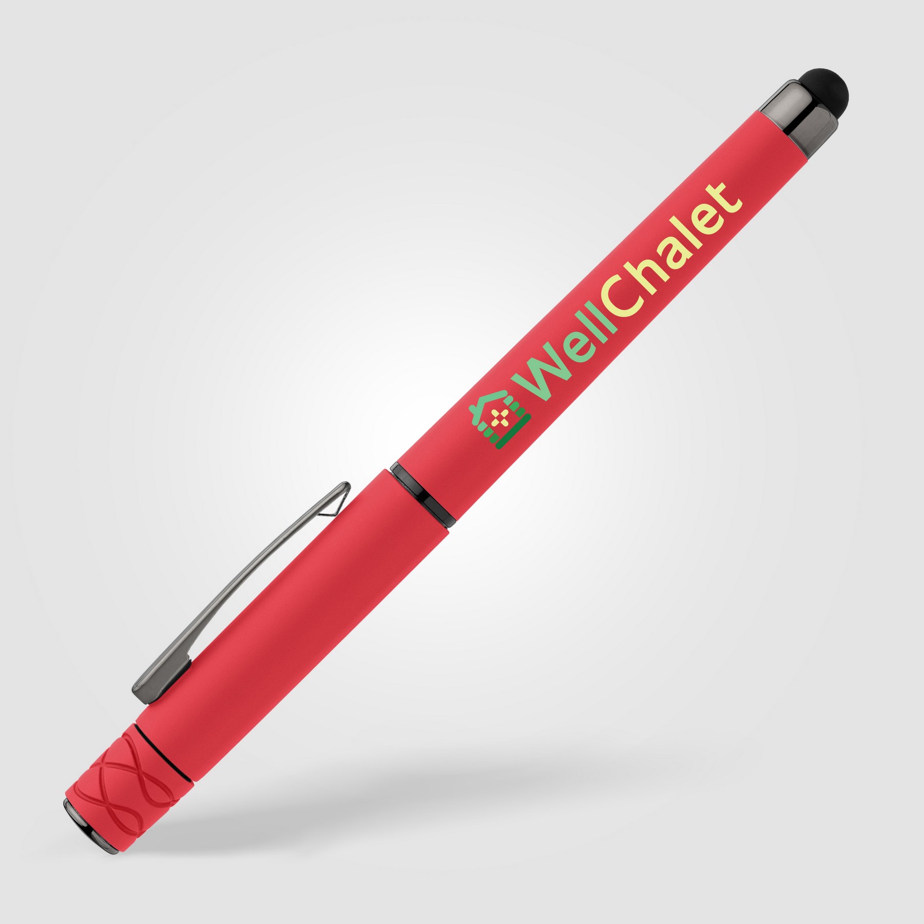 Picture of Tavi Recycled Plastic Fidget Spinner Stylus Gel Pen