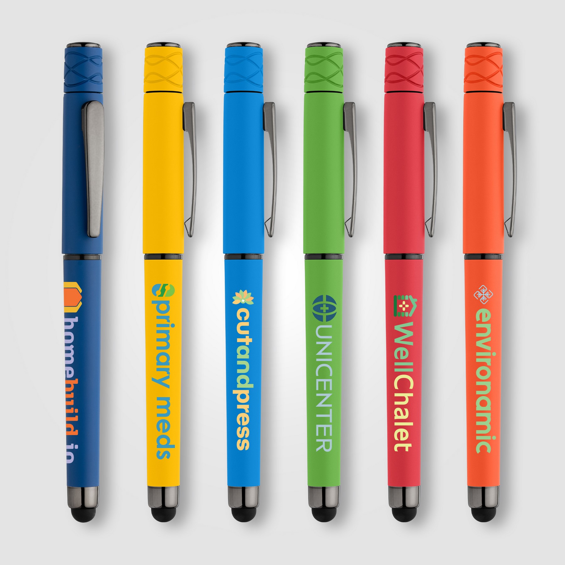 Picture of Tavi Recycled Plastic Fidget Spinner Stylus Gel Pen