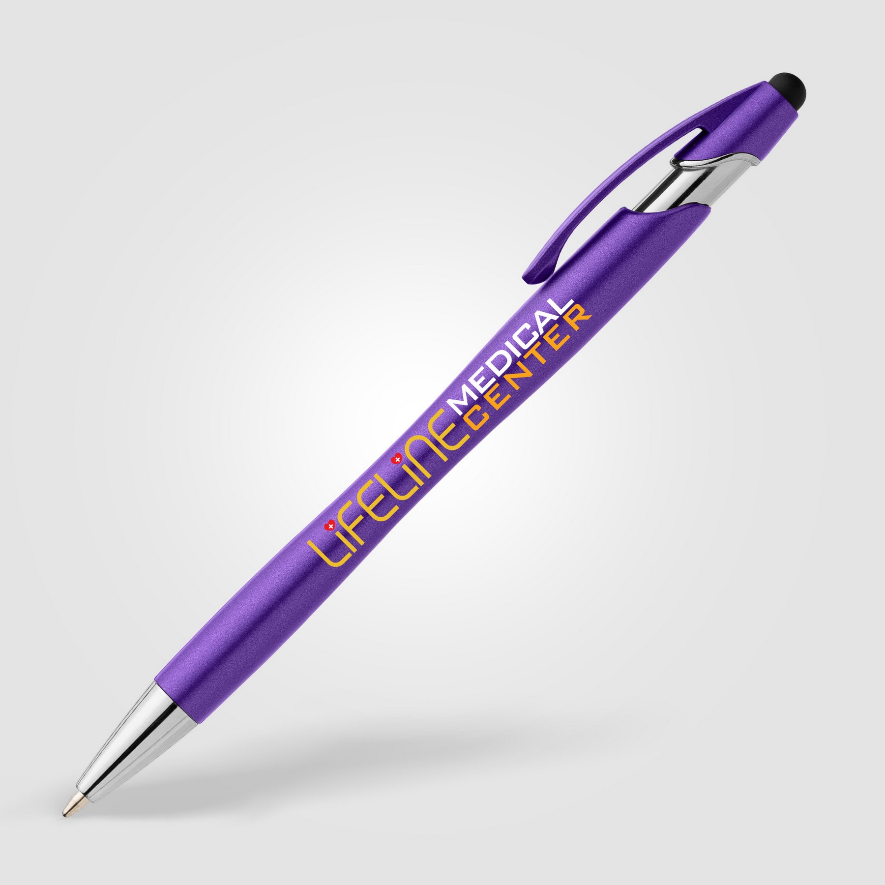 Picture of La Jolla Recycled Plastic Metallic Stylus Pen