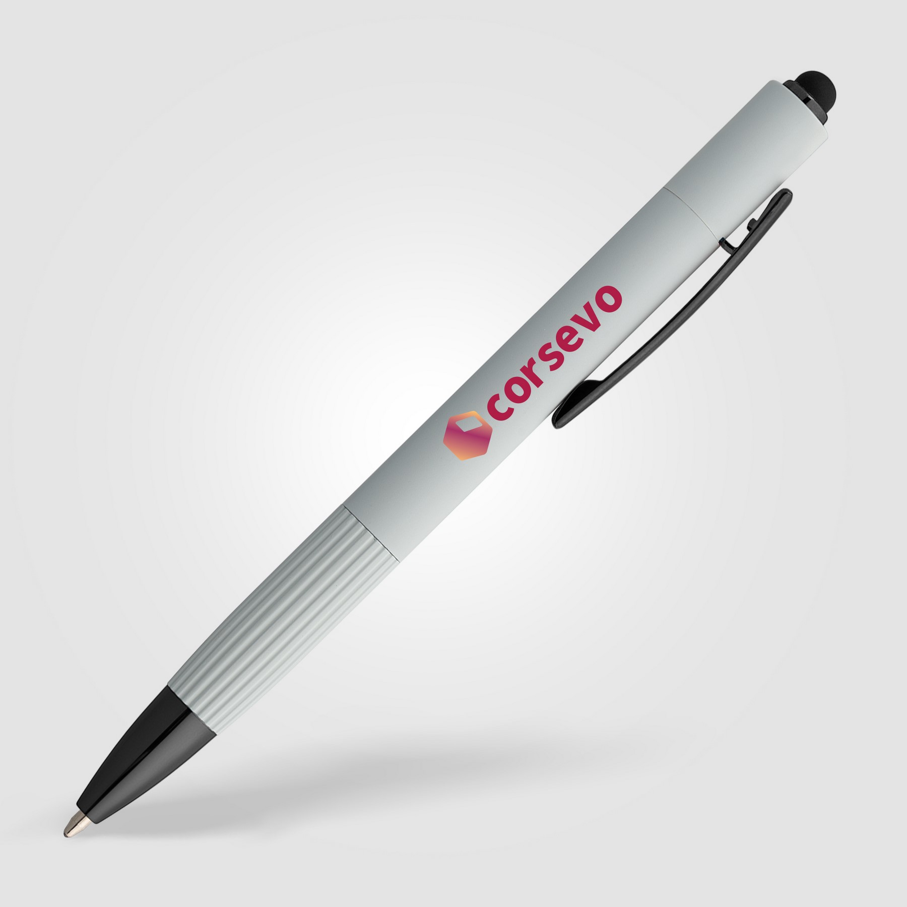 Picture of Saga Recycled Aluminum Bolt Action Stylus Pen