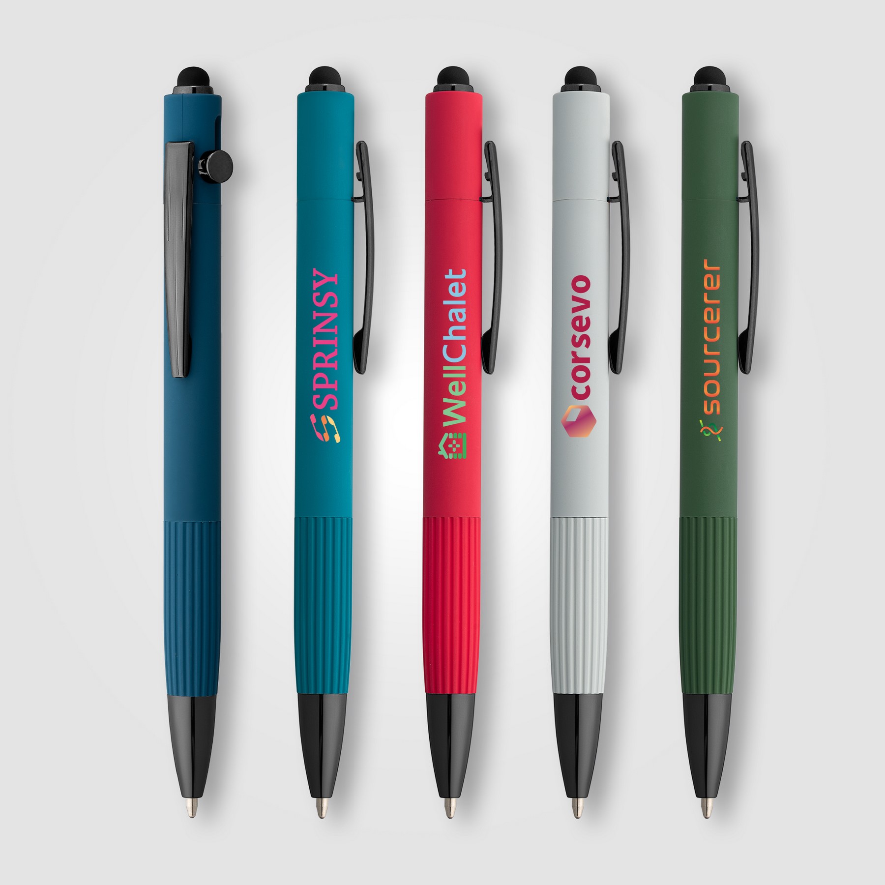 Picture of Saga Recycled Aluminum Bolt Action Stylus Pen