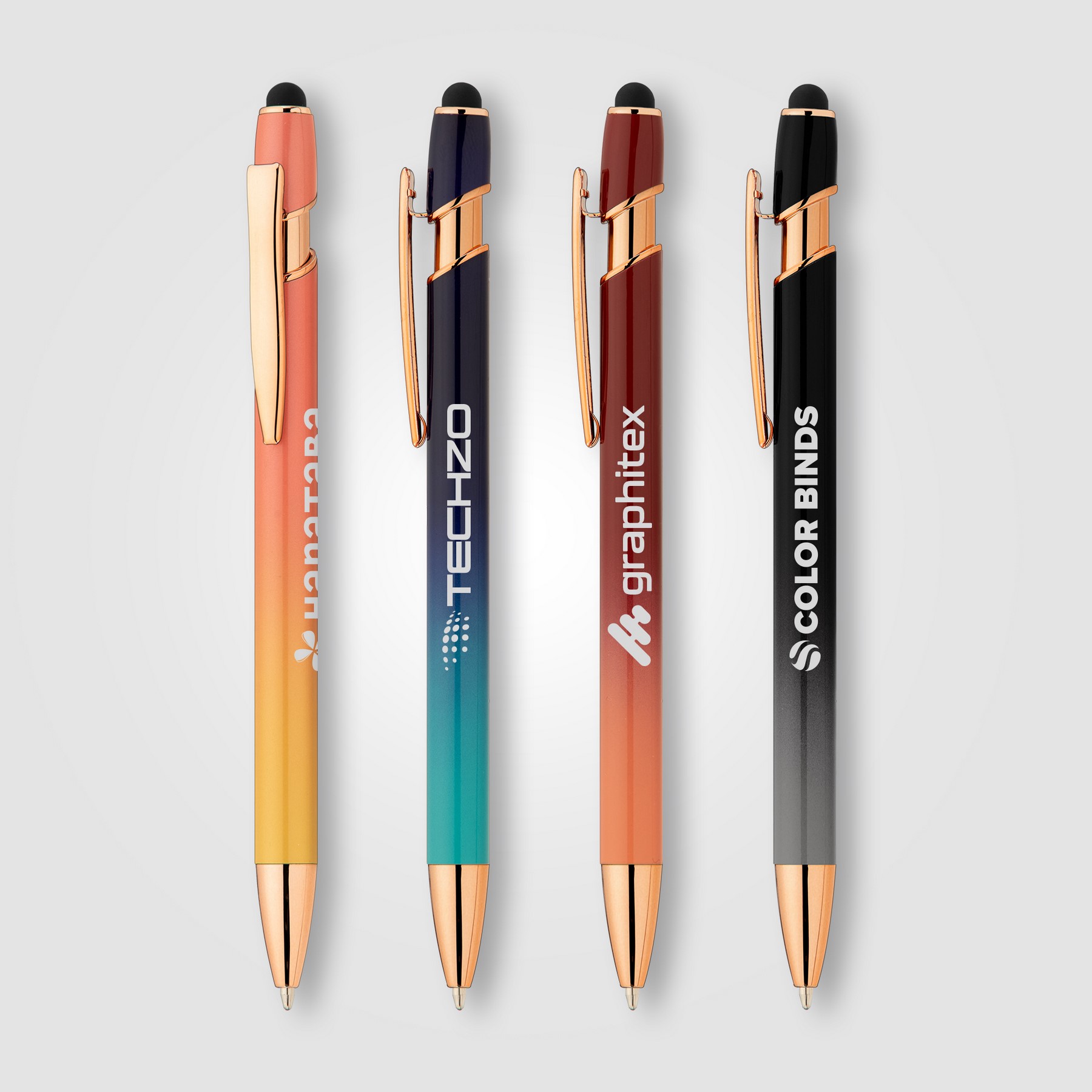 Picture of Ellipse Ombre Rose Gold Stylus Pen