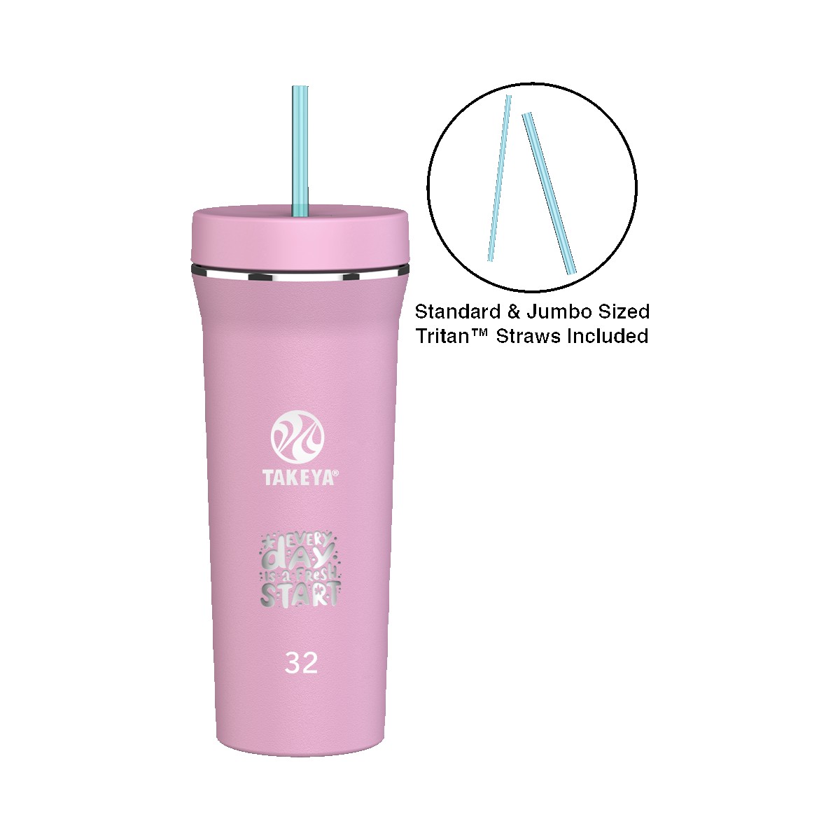 Picture of Takeya® 32 oz. Straw Tumbler - Laser, Standard