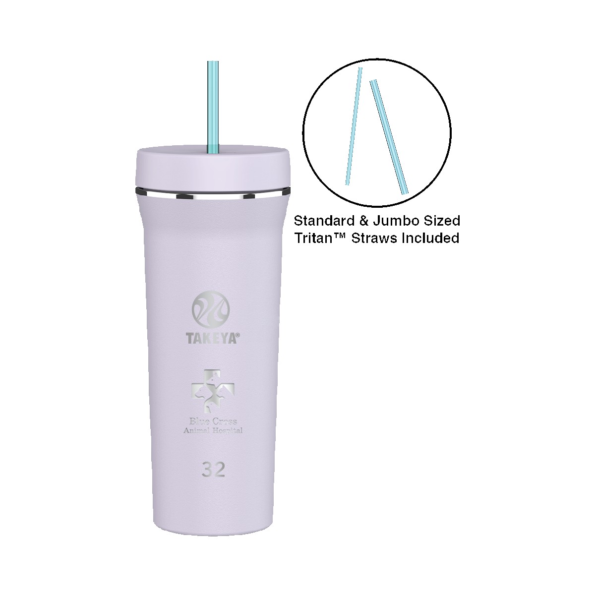 Picture of Takeya® 32 oz. Straw Tumbler - Laser, Standard
