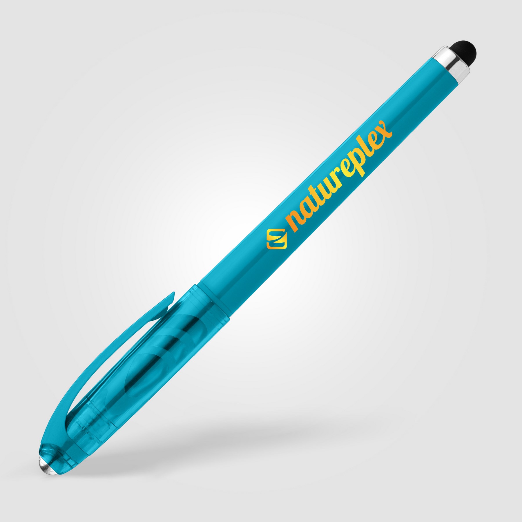 Picture of Prism Recycled Plastic Fidget Ball Stylus Gel Pen