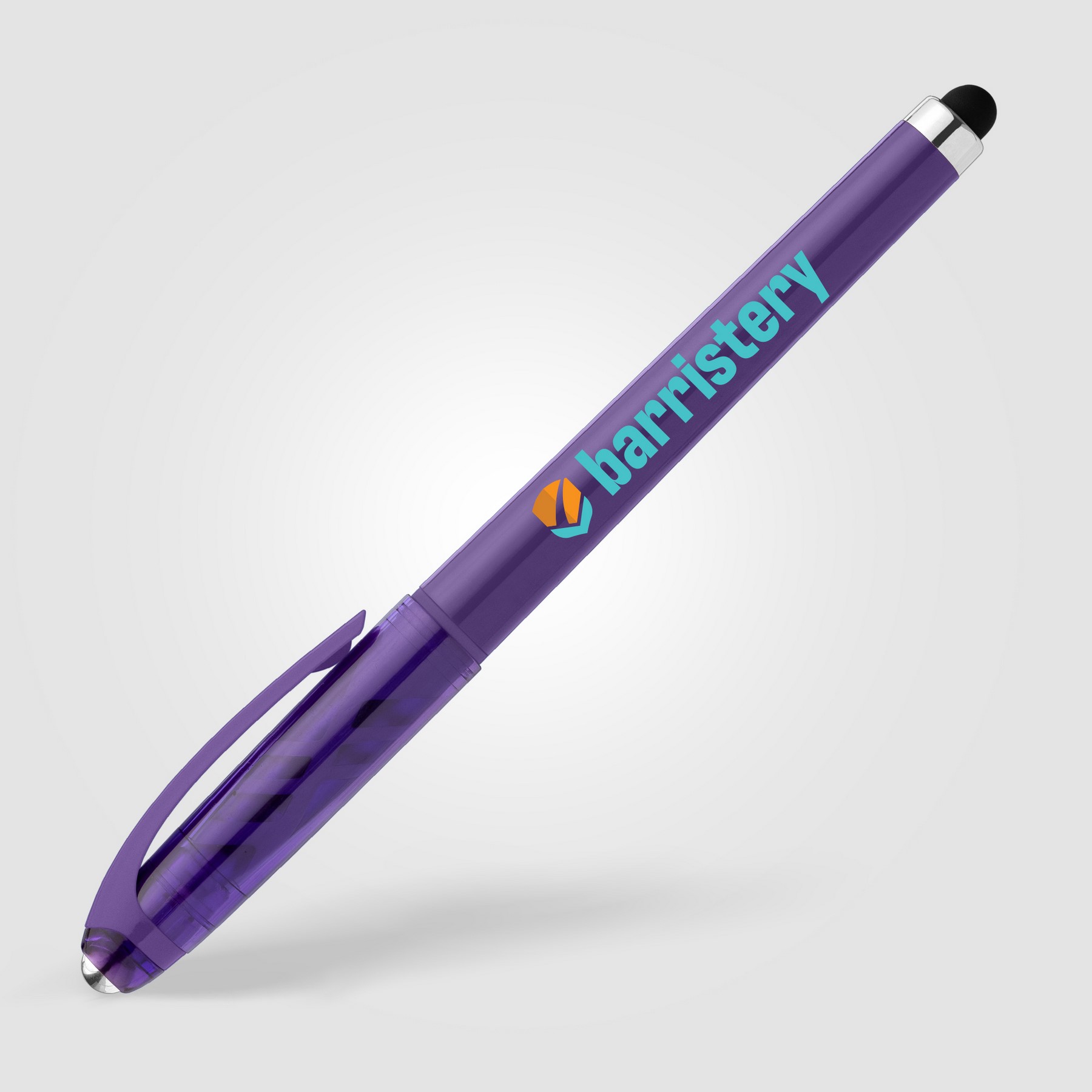 Picture of Prism Recycled Plastic Fidget Ball Stylus Gel Pen