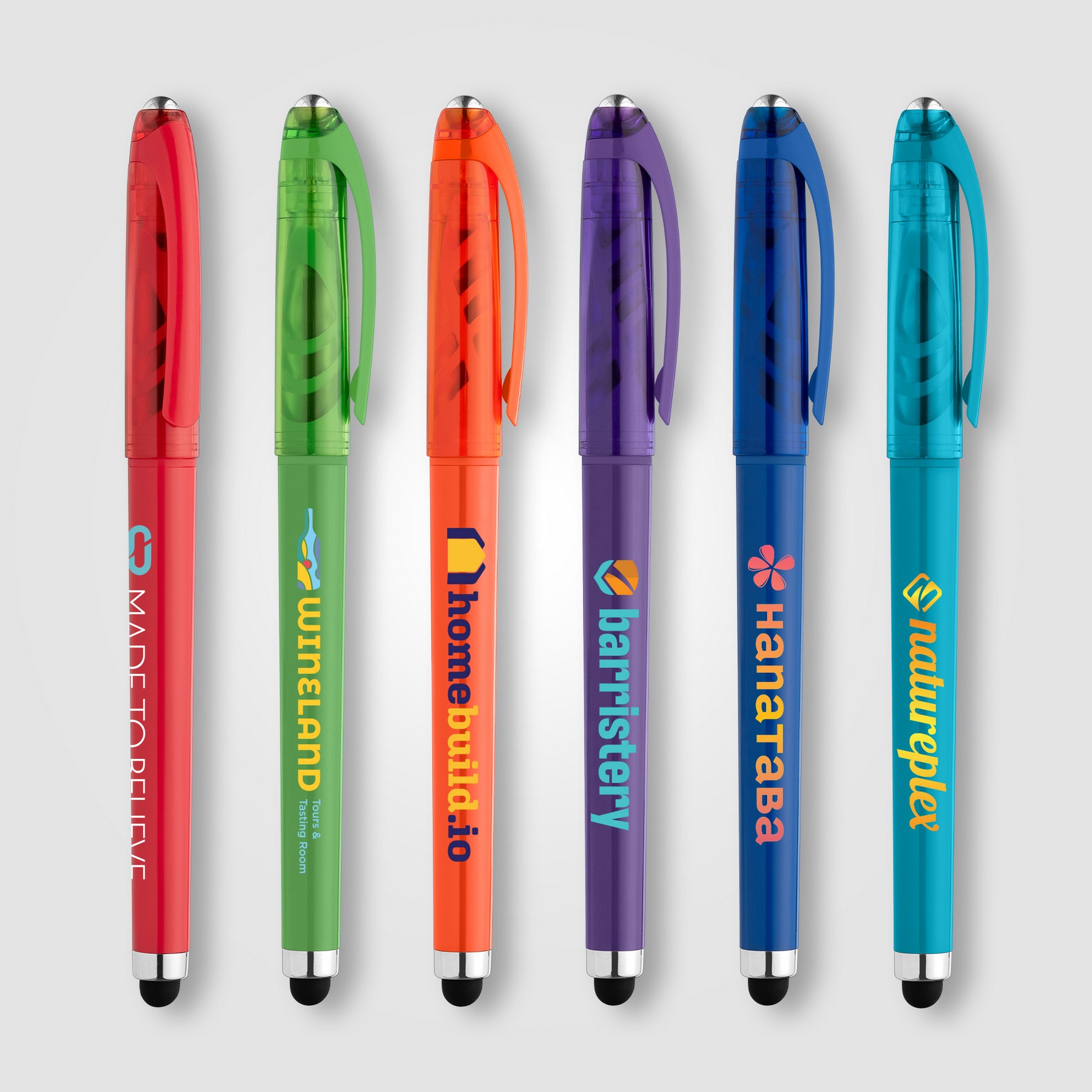 Picture of Prism Recycled Plastic Fidget Ball Stylus Gel Pen
