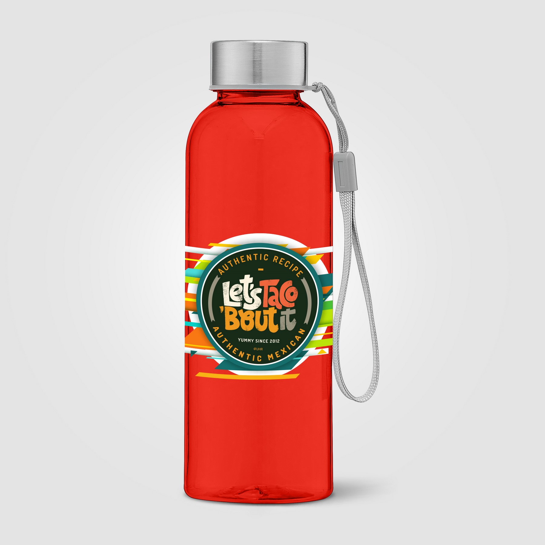 Picture of Skye - 17 oz. RPET Water Bottle with Wrist Strap