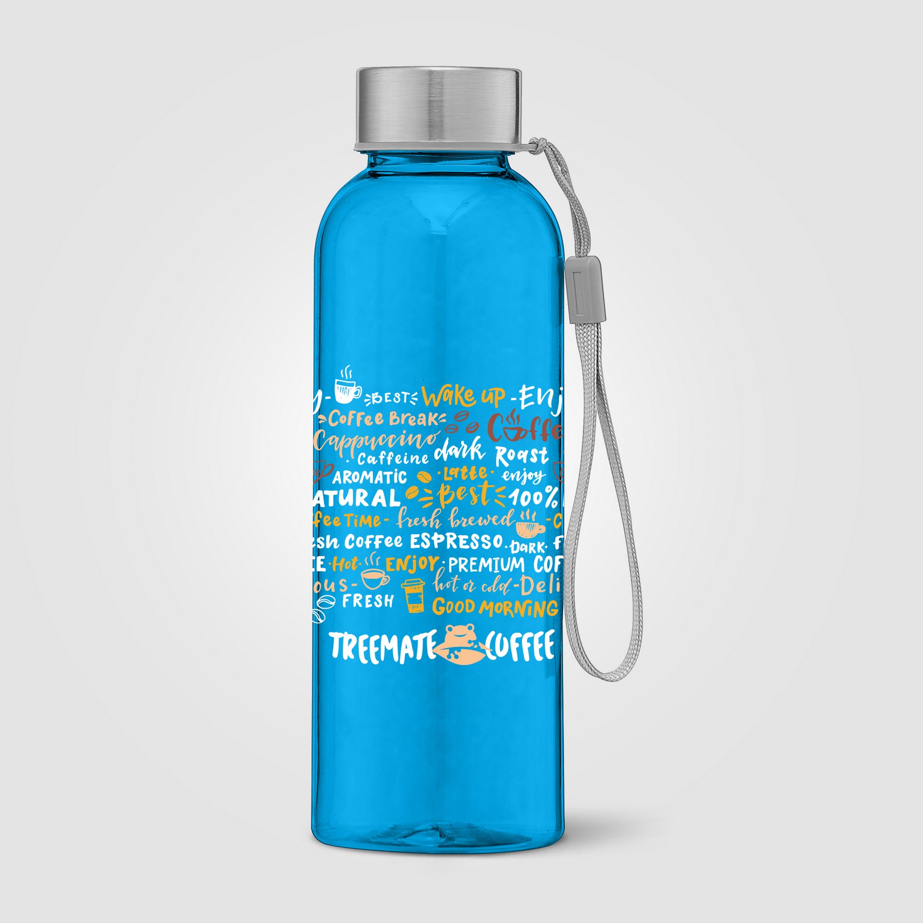 Picture of Skye - 17 oz. RPET Water Bottle with Wrist Strap