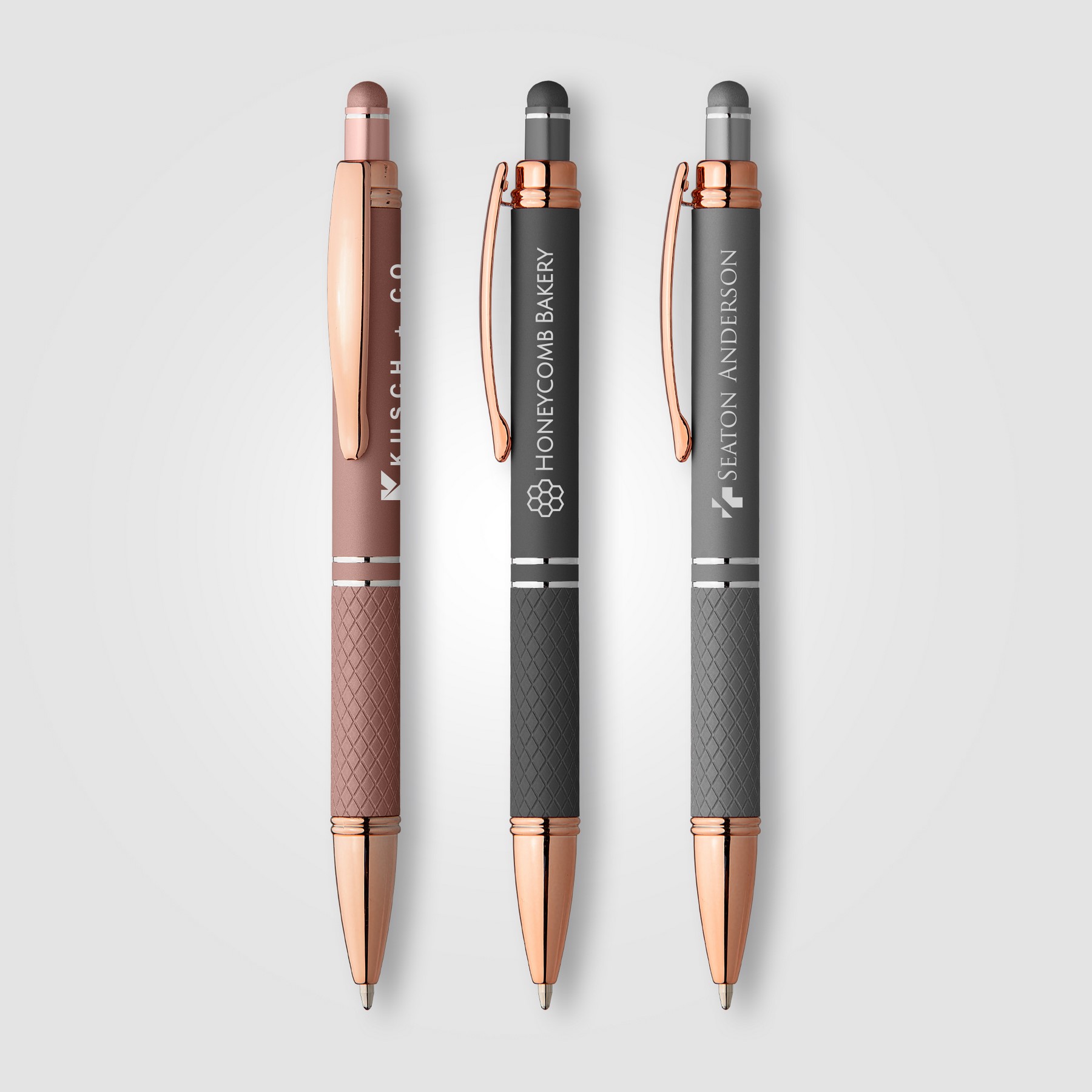 Picture of Phoenix Softy Rose Gold Metallic Pen w/ Stylus