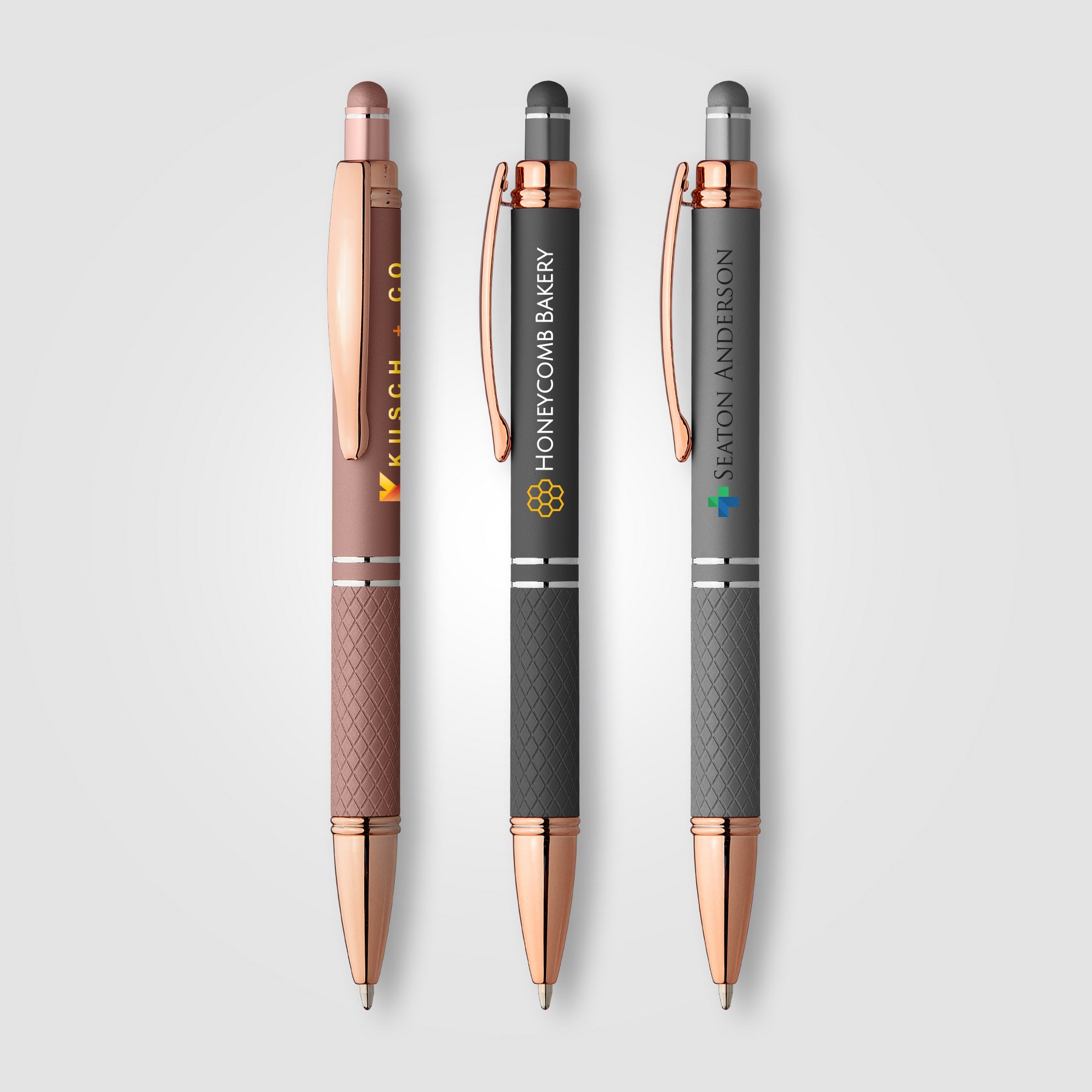 Picture of Phoenix Softy Rose Gold Metallic Pen w/ Stylus