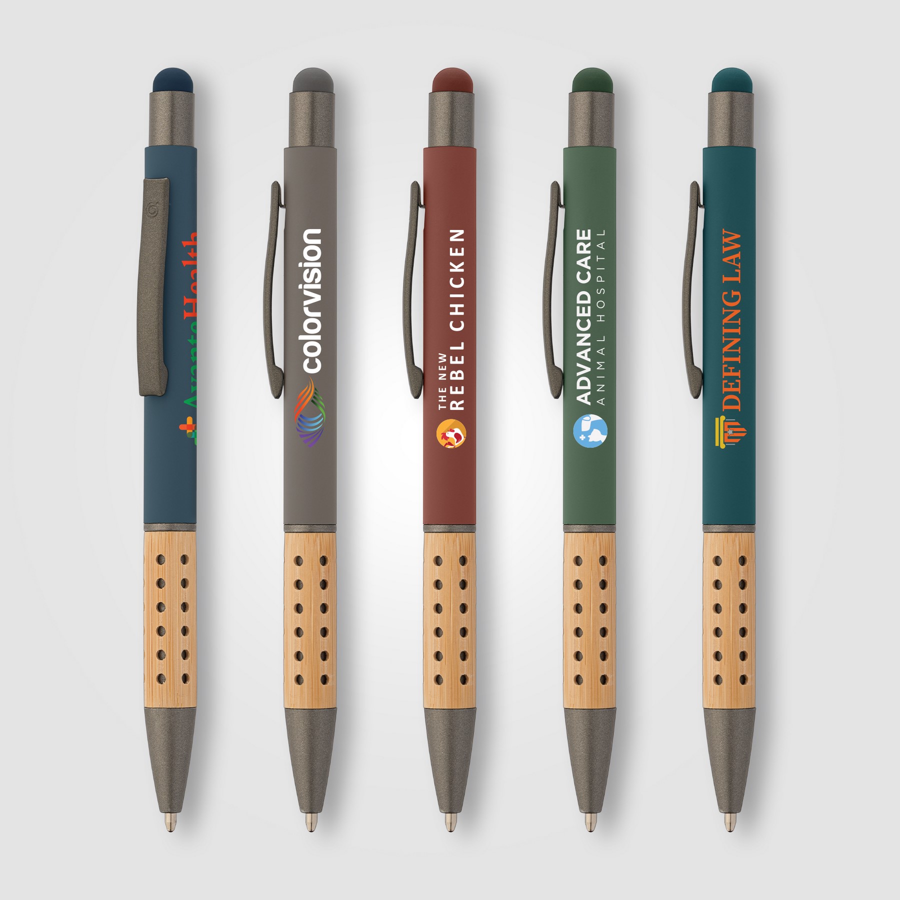 Picture of Bowie Bamboo Grip Stylus Pen