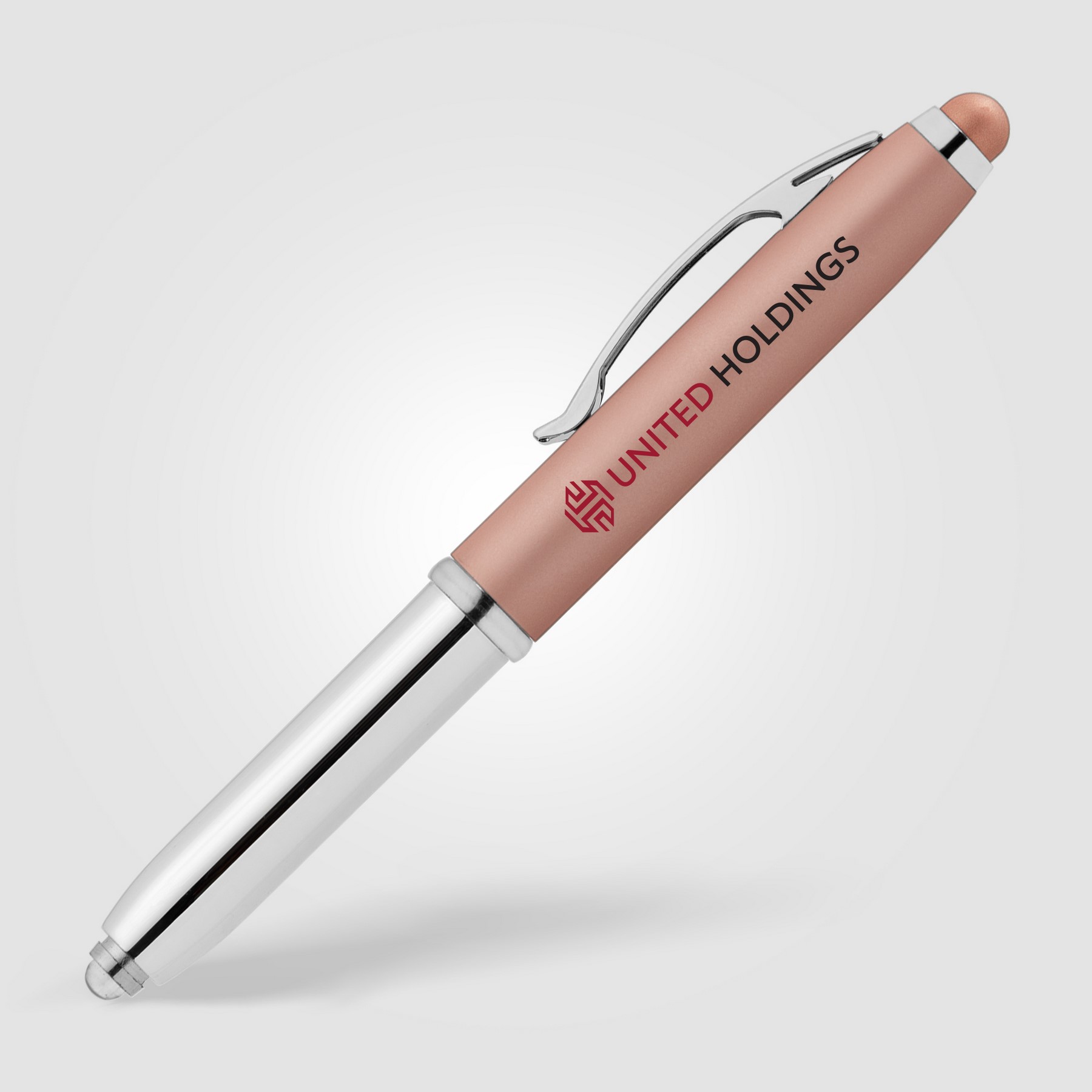 Picture of Vivano Softy Metallic Pen w/ LED Light and Stylus