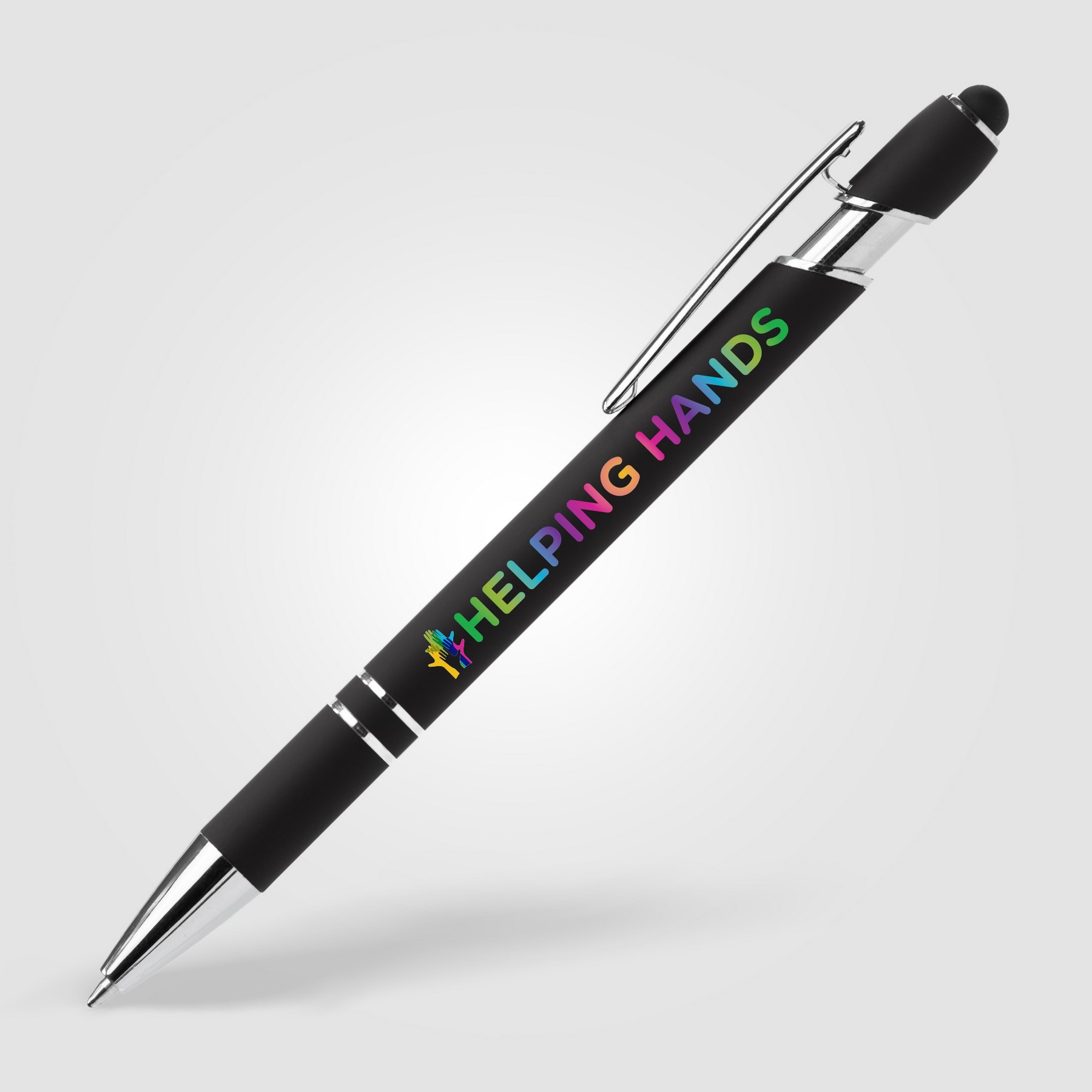Picture of Ellipse Softy Recycled Aluminum Pen w/ Stylus + Anti-Fraud Ink