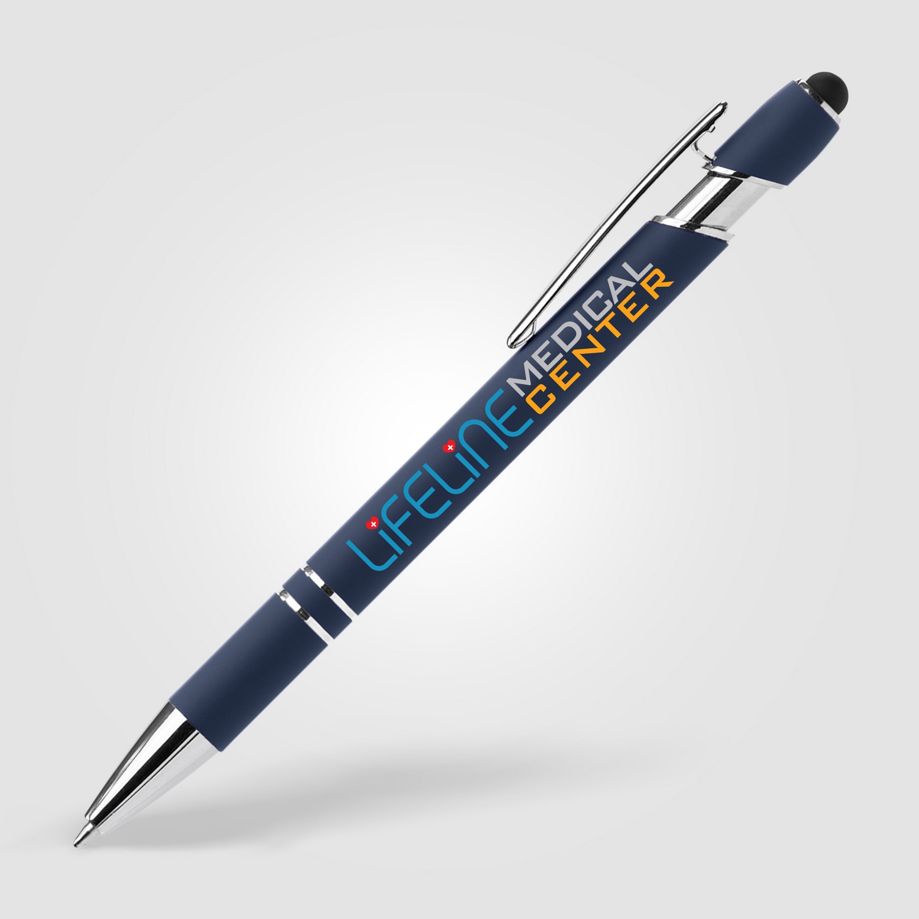 Picture of Ellipse Softy Recycled Aluminum Pen w/ Stylus + Anti-Fraud Ink