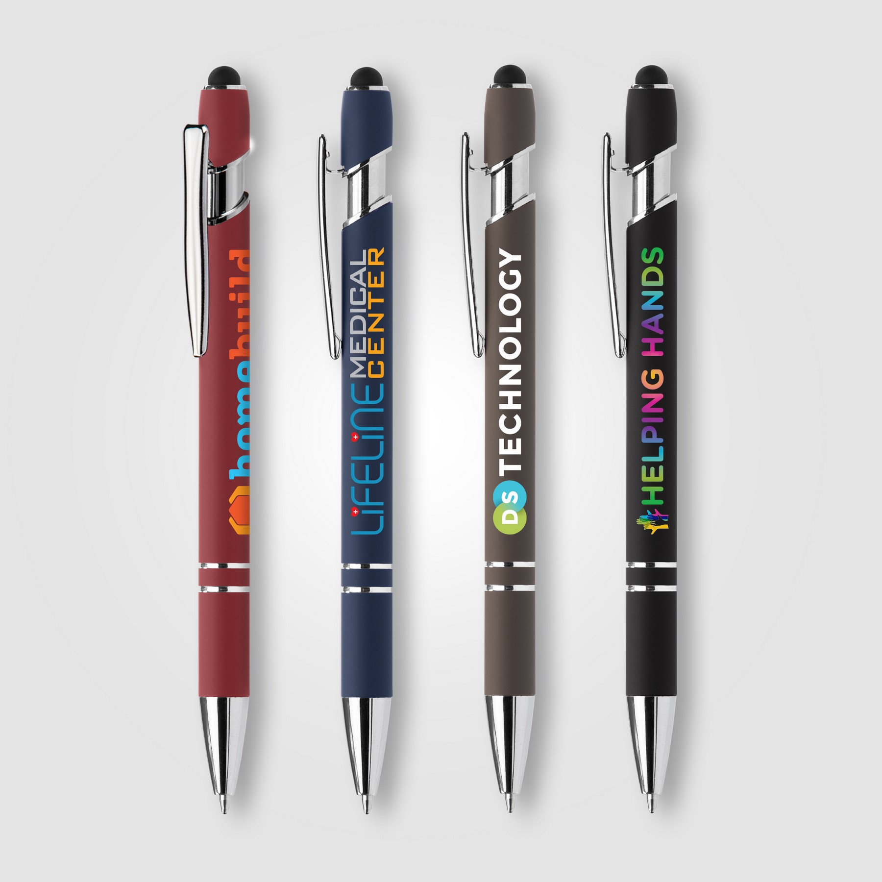 Picture of Ellipse Softy Recycled Aluminum Pen w/ Stylus + Anti-Fraud Ink
