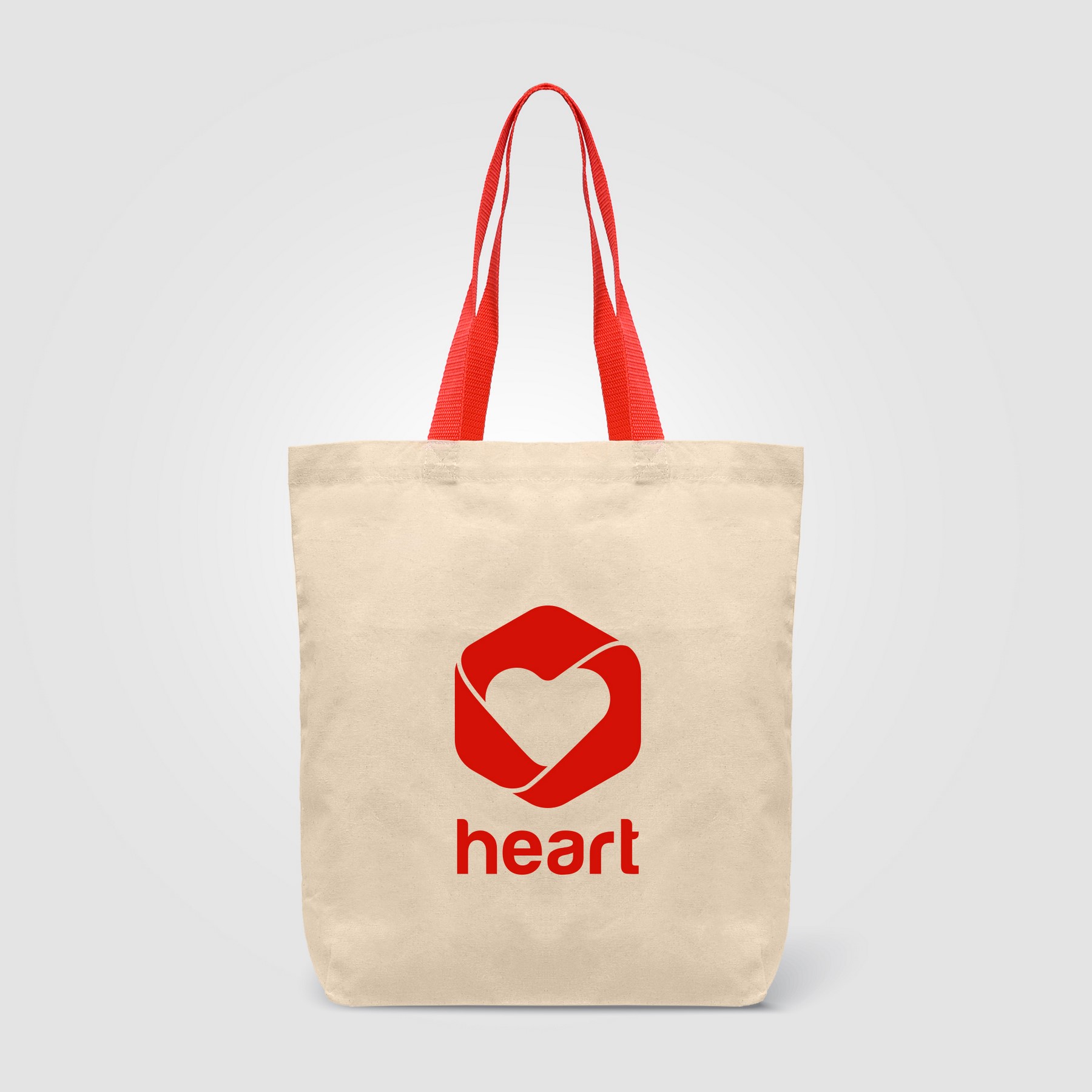 Picture of Tonga - 5 oz. Natural Cotton Tote w/ Color Straps