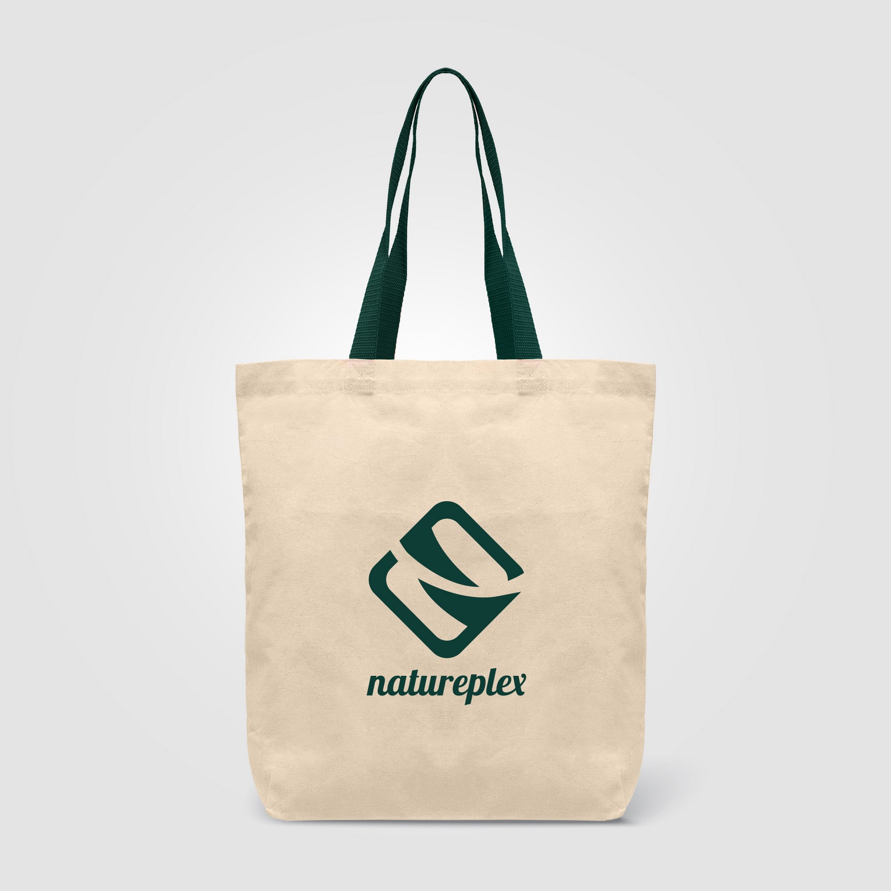 Picture of Tonga - 5 oz. Natural Cotton Tote w/ Color Straps