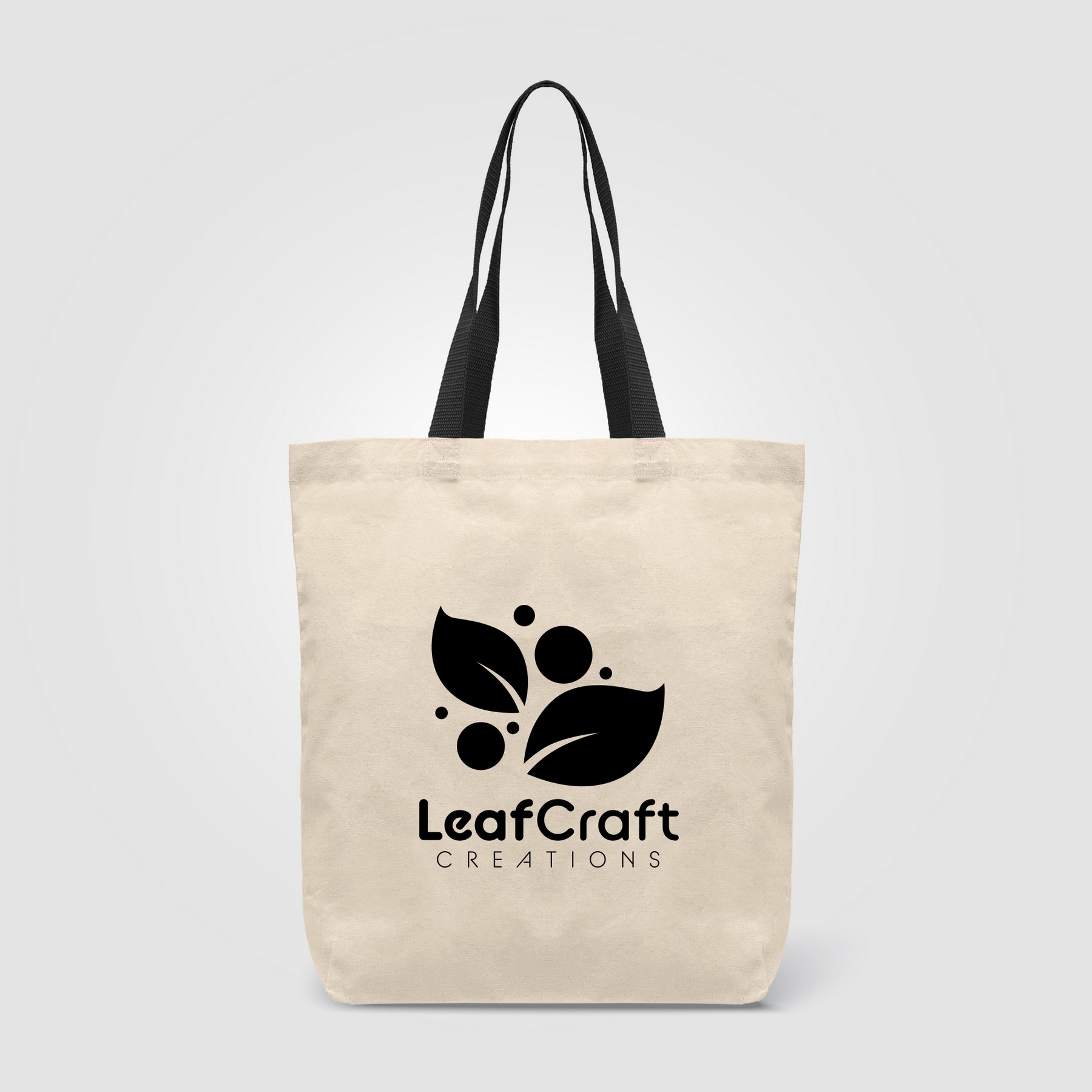 Picture of Tonga - 5 oz. Natural Cotton Tote w/ Color Straps