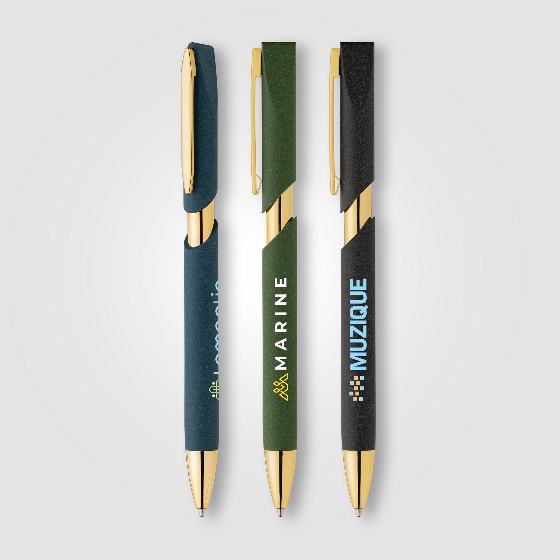 Picture of Aurelia Recycled Plastic Gold Trim Pen