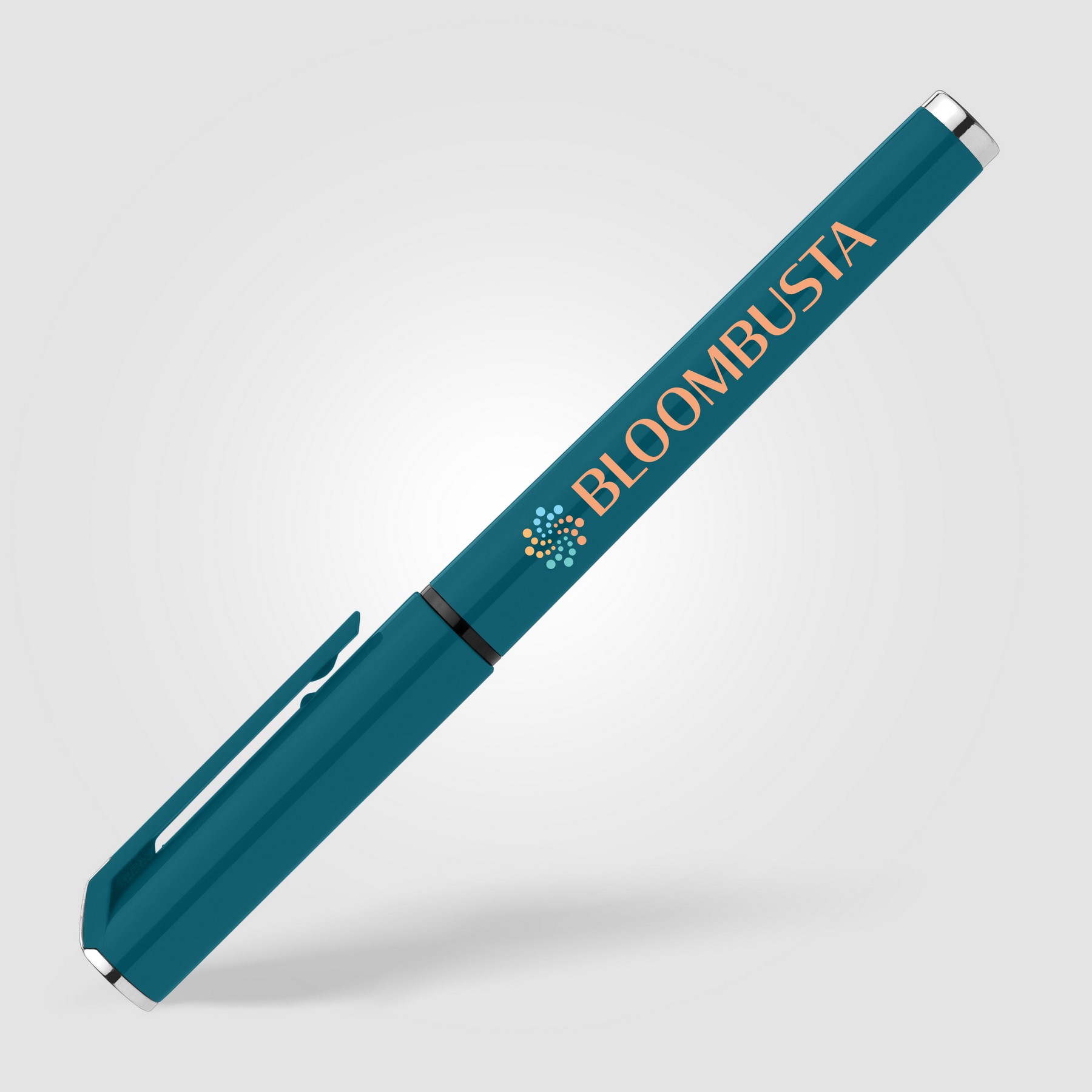 Picture of Islander Recycled Plastic Monochrome Gel Grip Pen
