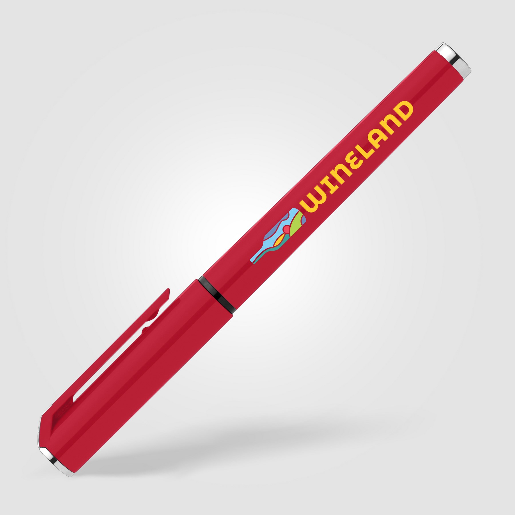 Picture of Islander Recycled Plastic Monochrome Gel Grip Pen