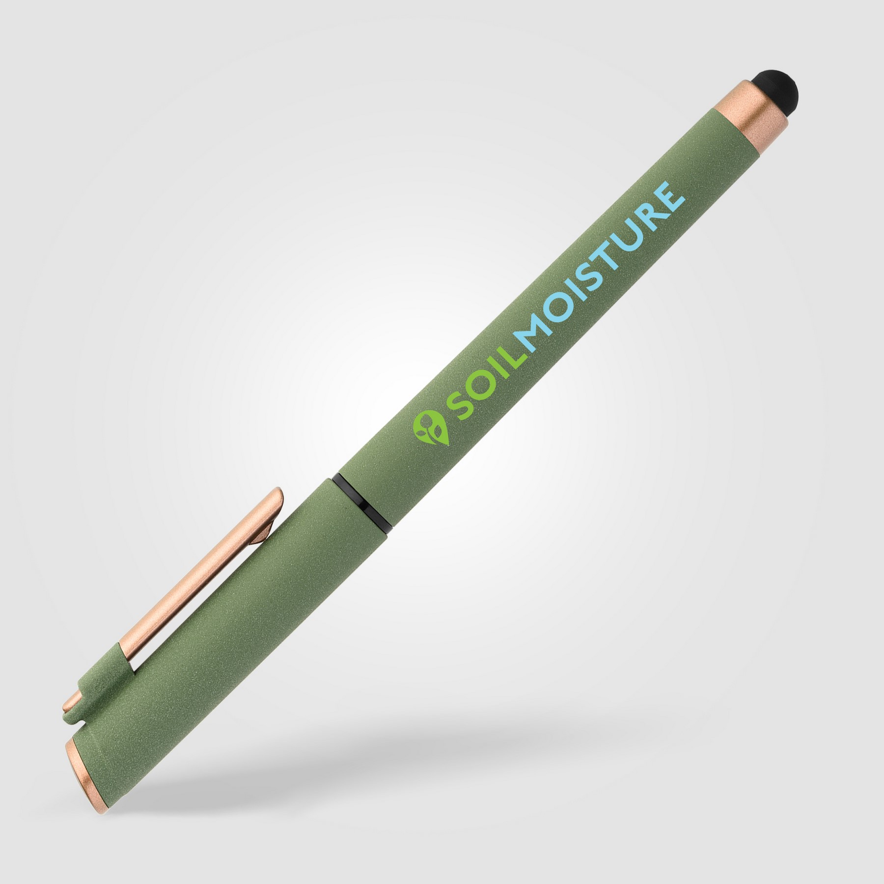 Picture of York Recycled Plastic Bronze Trim Stylus Gel Pen