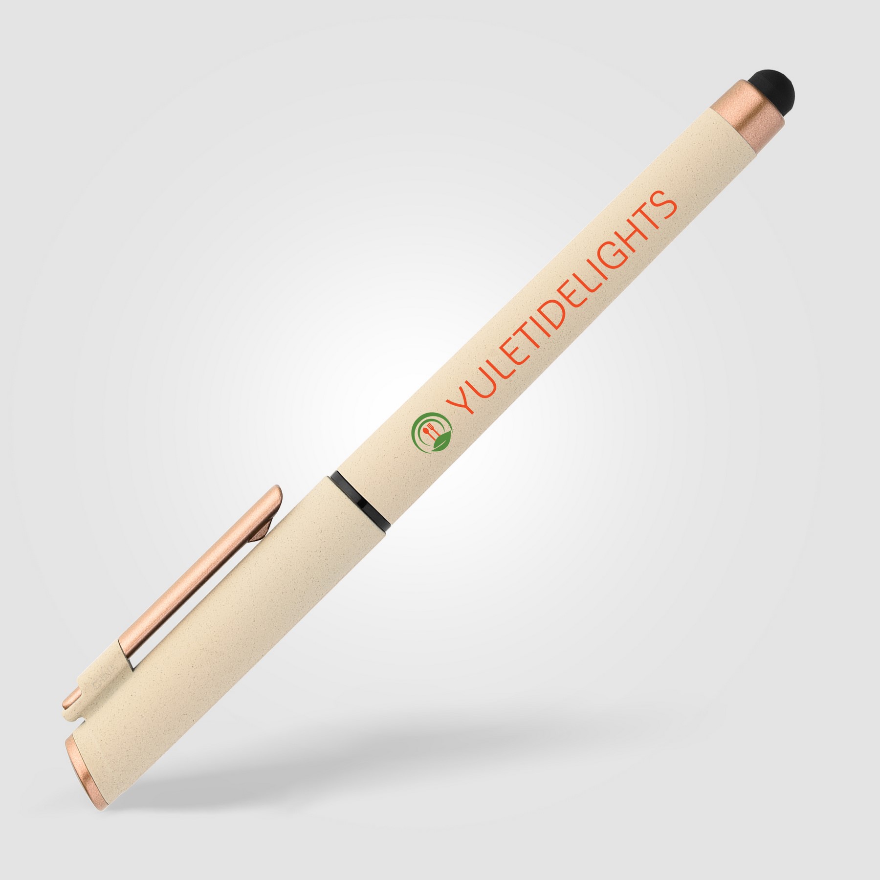 Picture of York Recycled Plastic Bronze Trim Stylus Gel Pen