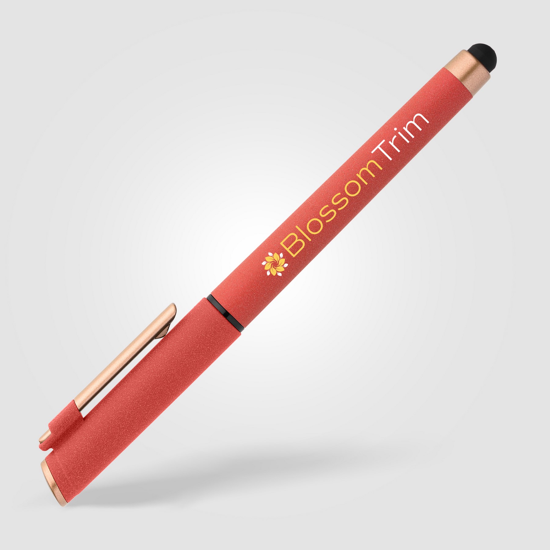 Picture of York Recycled Plastic Bronze Trim Stylus Gel Pen