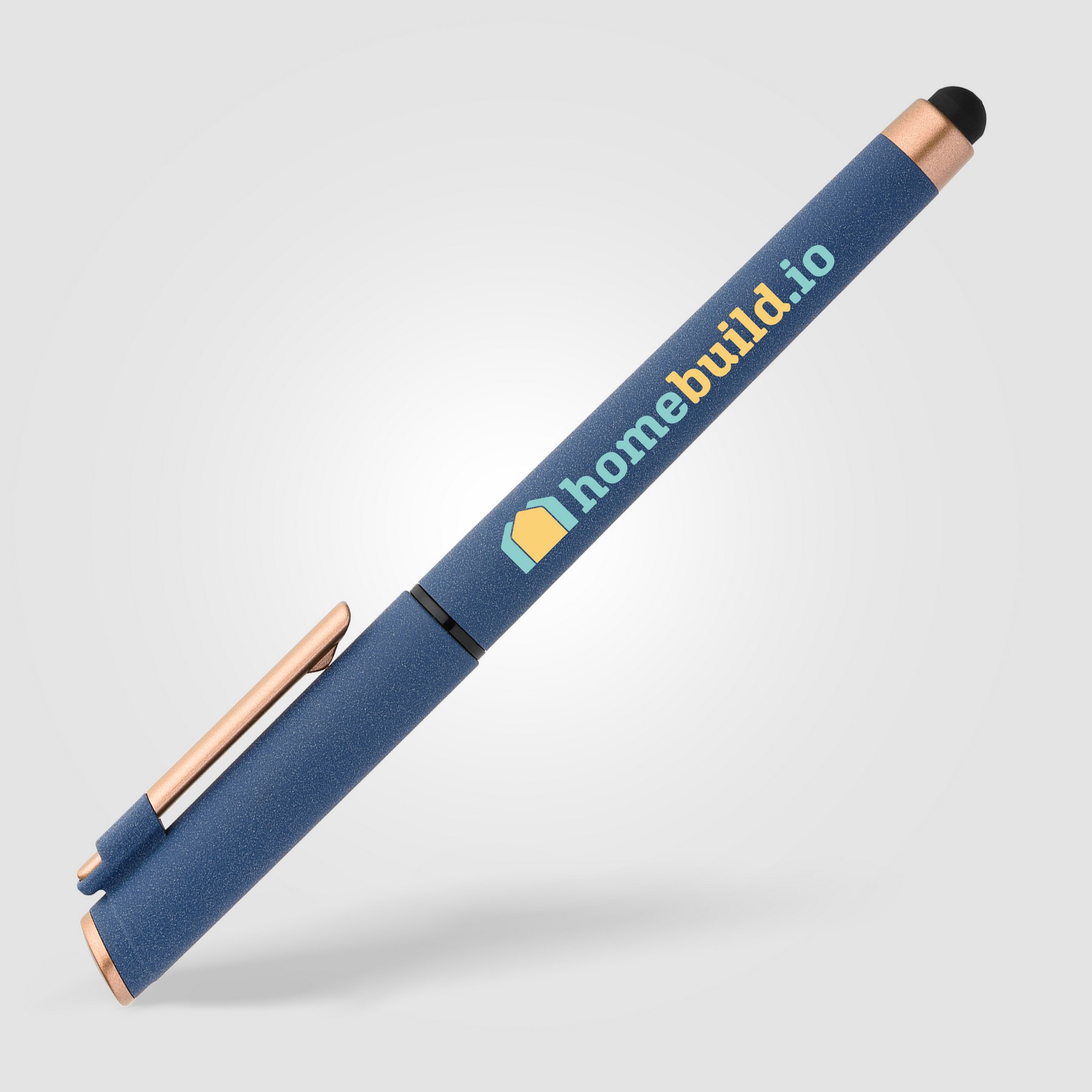 Picture of York Recycled Plastic Bronze Trim Stylus Gel Pen